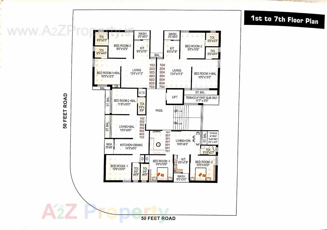 Layout of real estate project Titanium Heights located at Gondal, Rajkot, Gujarat