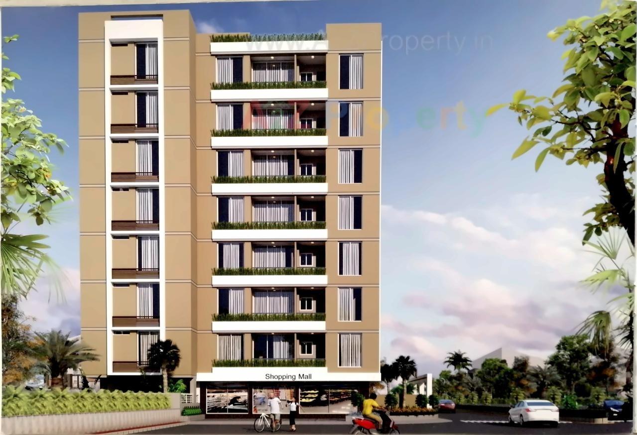 3D Elevation of real estate project Titanium Heights located at Gondal, Rajkot, Gujarat