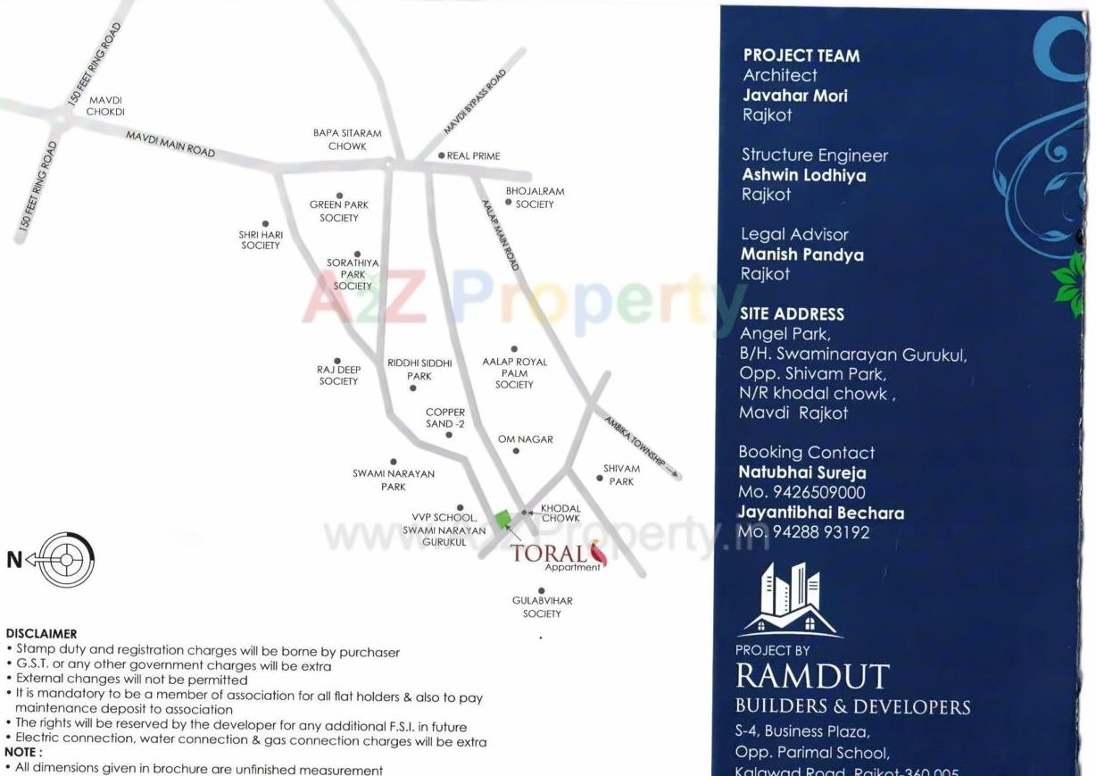  of real estate project Toral Apartment located at Mavdi, Rajkot, Gujarat