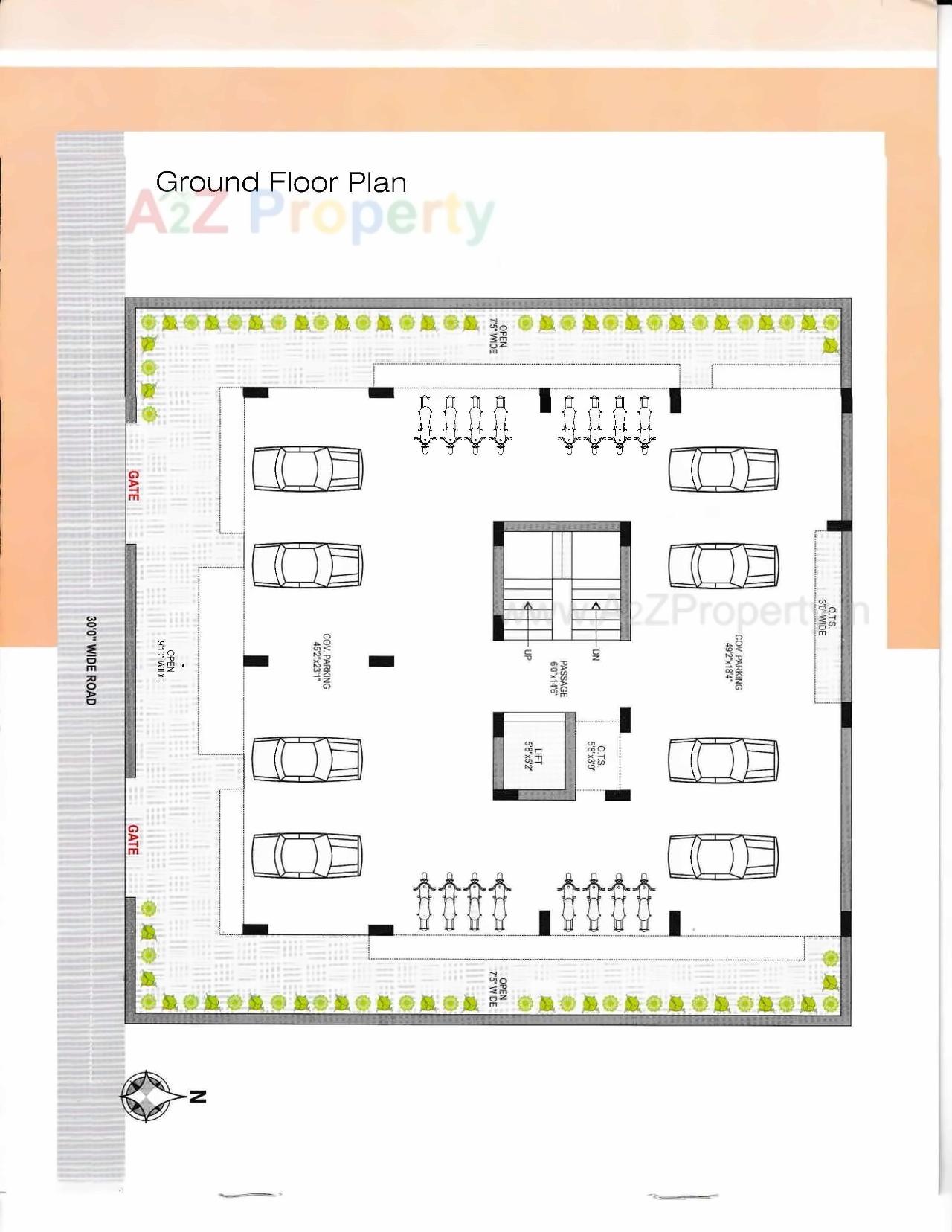Layout of real estate project Trinetra located at Rajkot, Rajkot, Gujarat