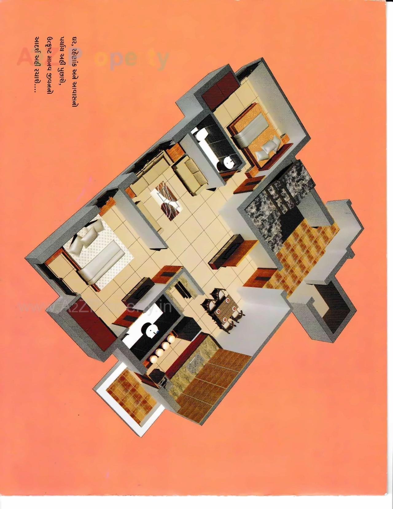 Layout of real estate project Trinetra located at Rajkot, Rajkot, Gujarat