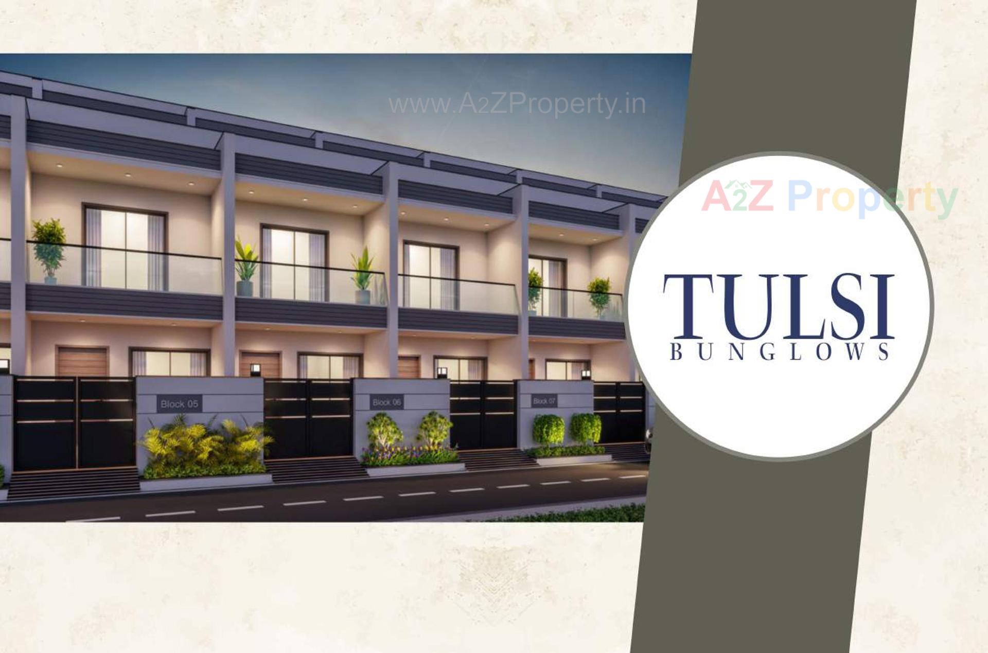 3D Elevation of real estate project Tulsi Bunglows located at Rajkot, Rajkot, Gujarat