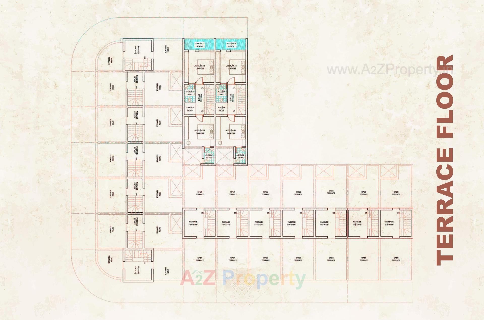 Layout of real estate project Tulsi Bunglows located at Rajkot, Rajkot, Gujarat