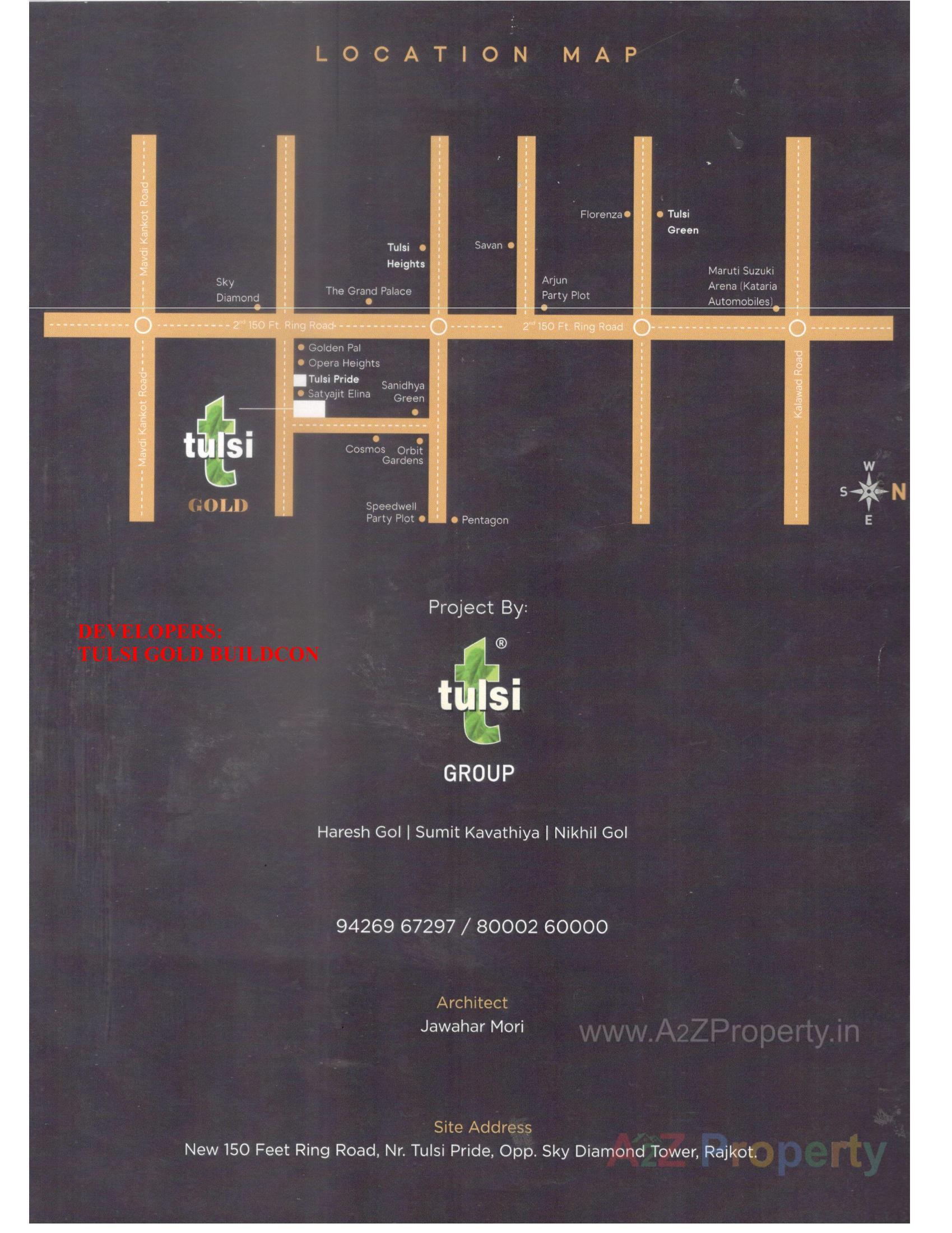  of real estate project Tulsi Gold located at Mavdi, Rajkot, Gujarat
