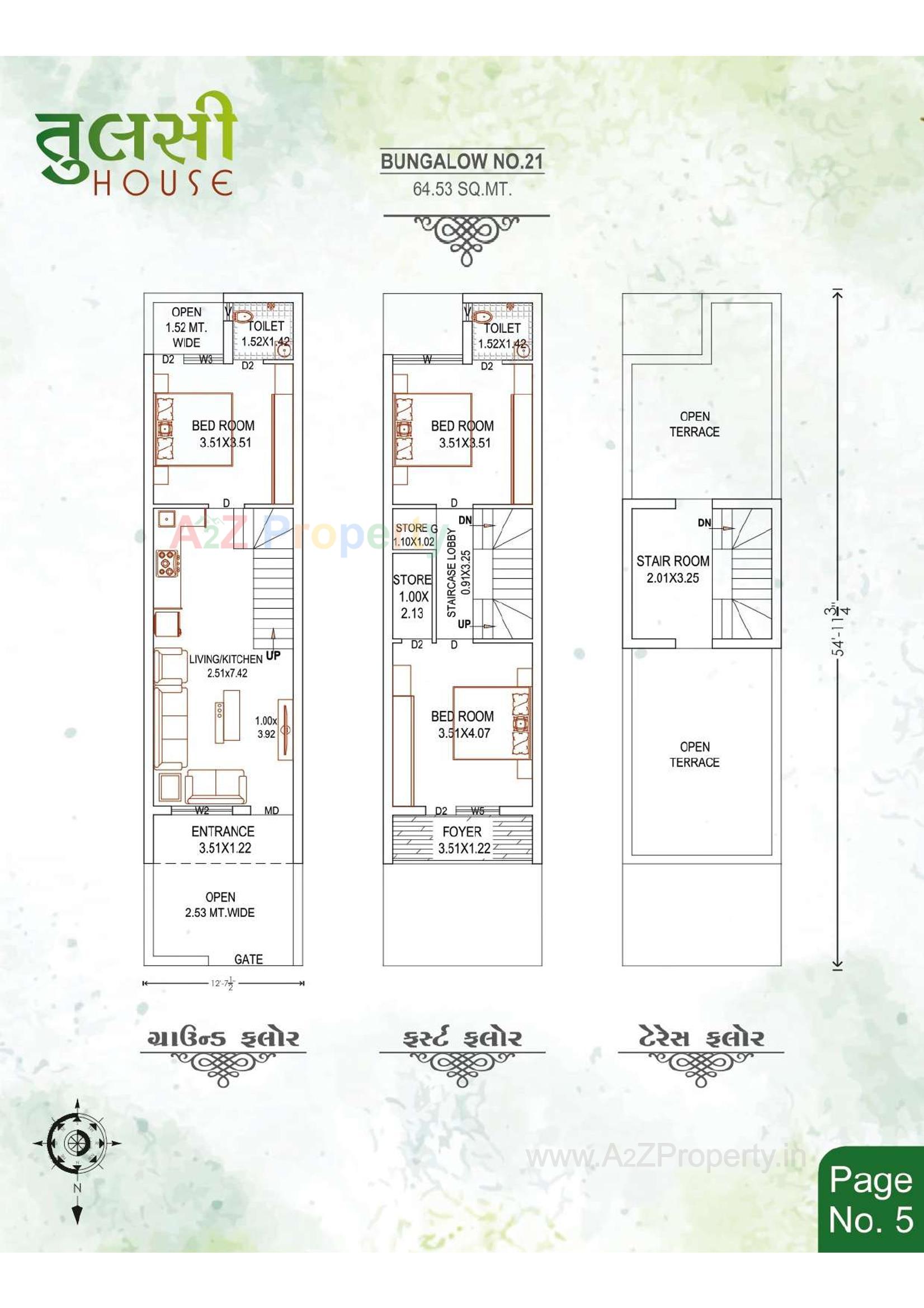 Layout of real estate project Tulsi House located at Ghanteshwar, Rajkot, Gujarat