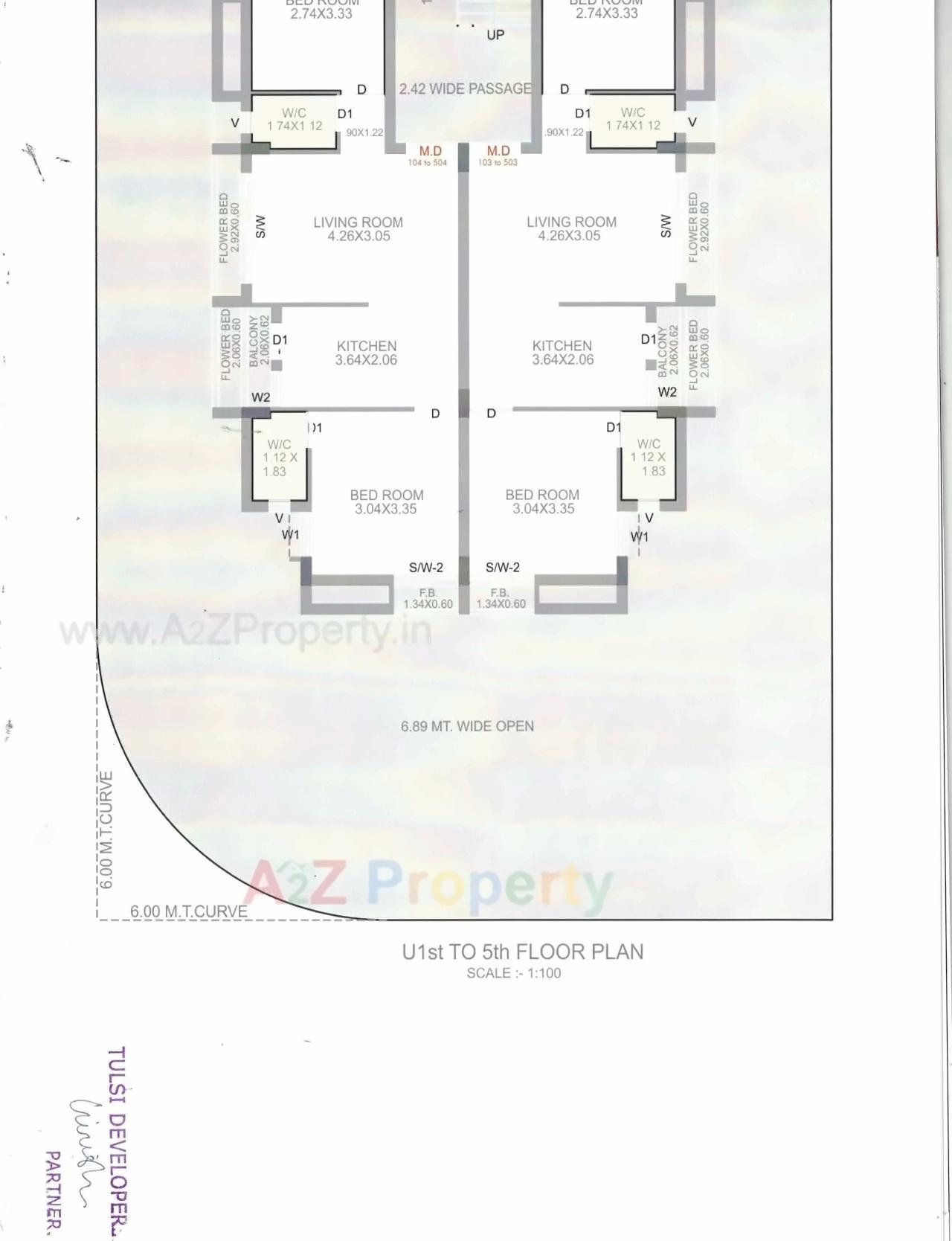 Layout of real estate project Tulsi Patra located at Ghanteshwar, Rajkot, Gujarat