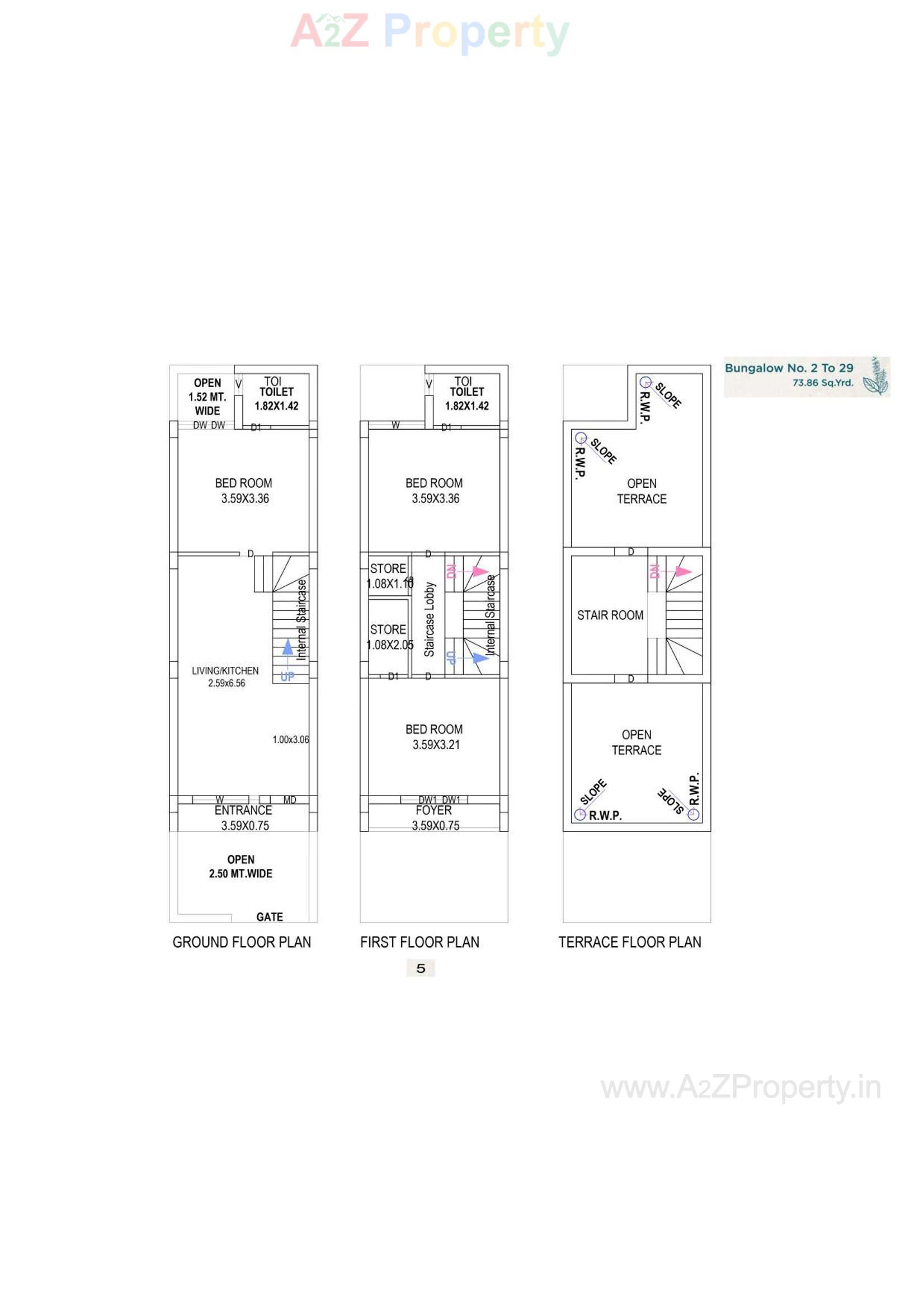 Layout of real estate project Tulsi Prime located at Ronki, Rajkot, Gujarat