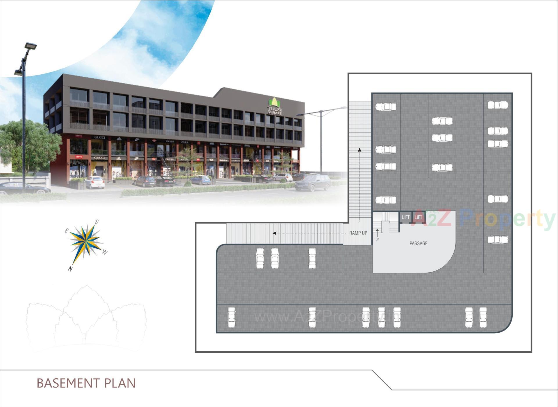 Layout of real estate project Tulsi Square located at Gondal, Rajkot, Gujarat