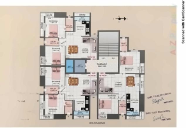 Layout of real estate project Tulsipatra located at Ghanteshwar, Rajkot, Gujarat