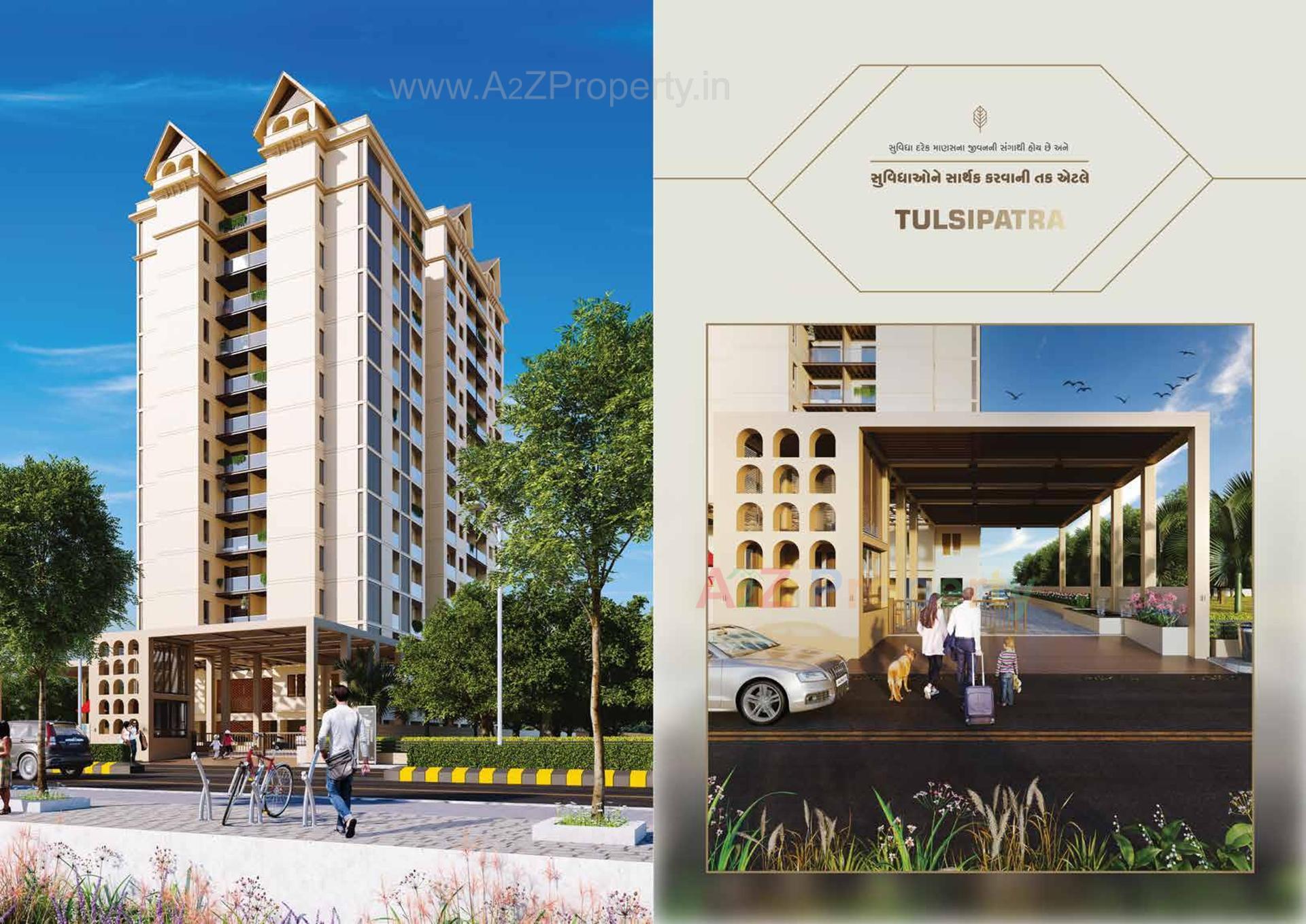 3D Elevation of real estate project Tulsipatra located at Ghanteswar, Rajkot, Gujarat