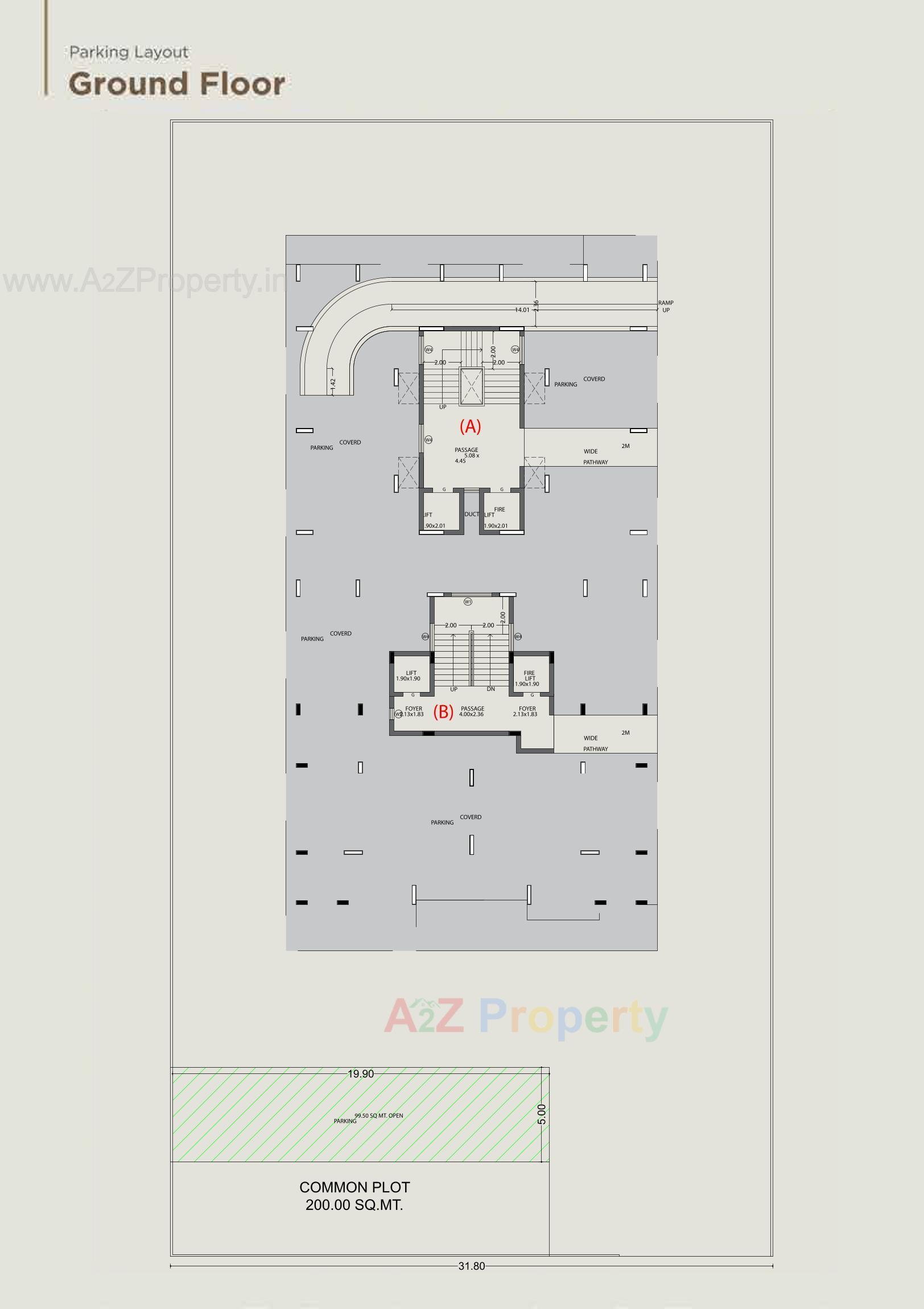 Layout of real estate project Tulsipatra located at Ghanteswar, Rajkot, Gujarat