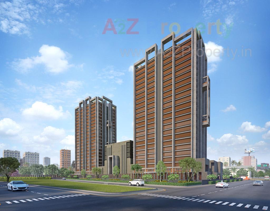 3D Elevation of real estate project Twin Star located at Nana-mava, Rajkot, Gujarat