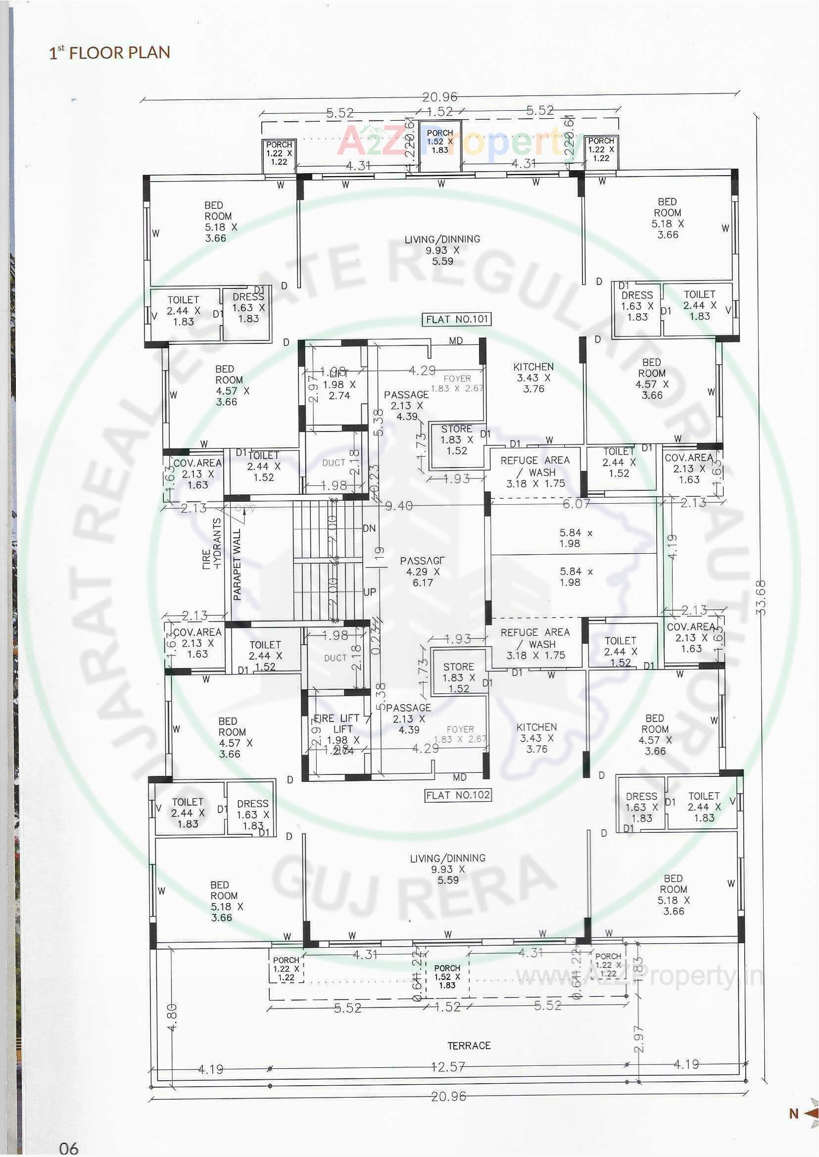  of real estate project Unique Aspire located at Mavdi, Rajkot, Gujarat