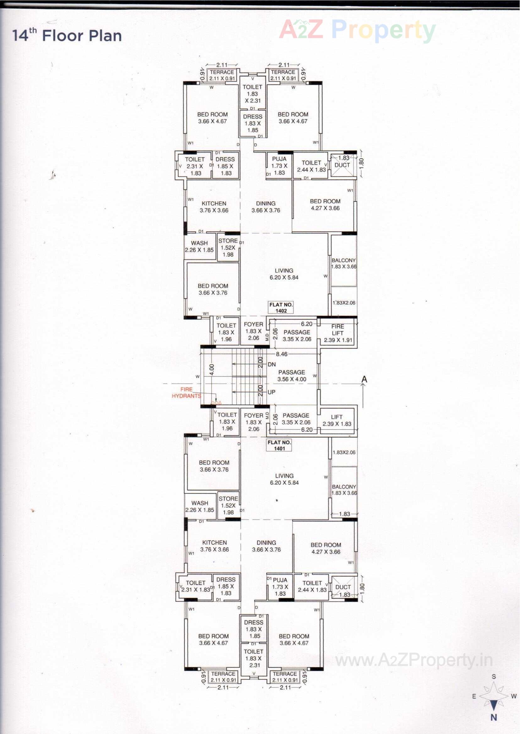Layout of real estate project Unique Heights located at Mavdi, Rajkot, Gujarat