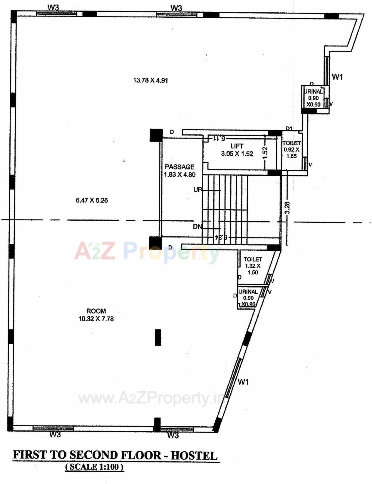 Layout of real estate project Unique Plaza located at Mavdi, Rajkot, Gujarat