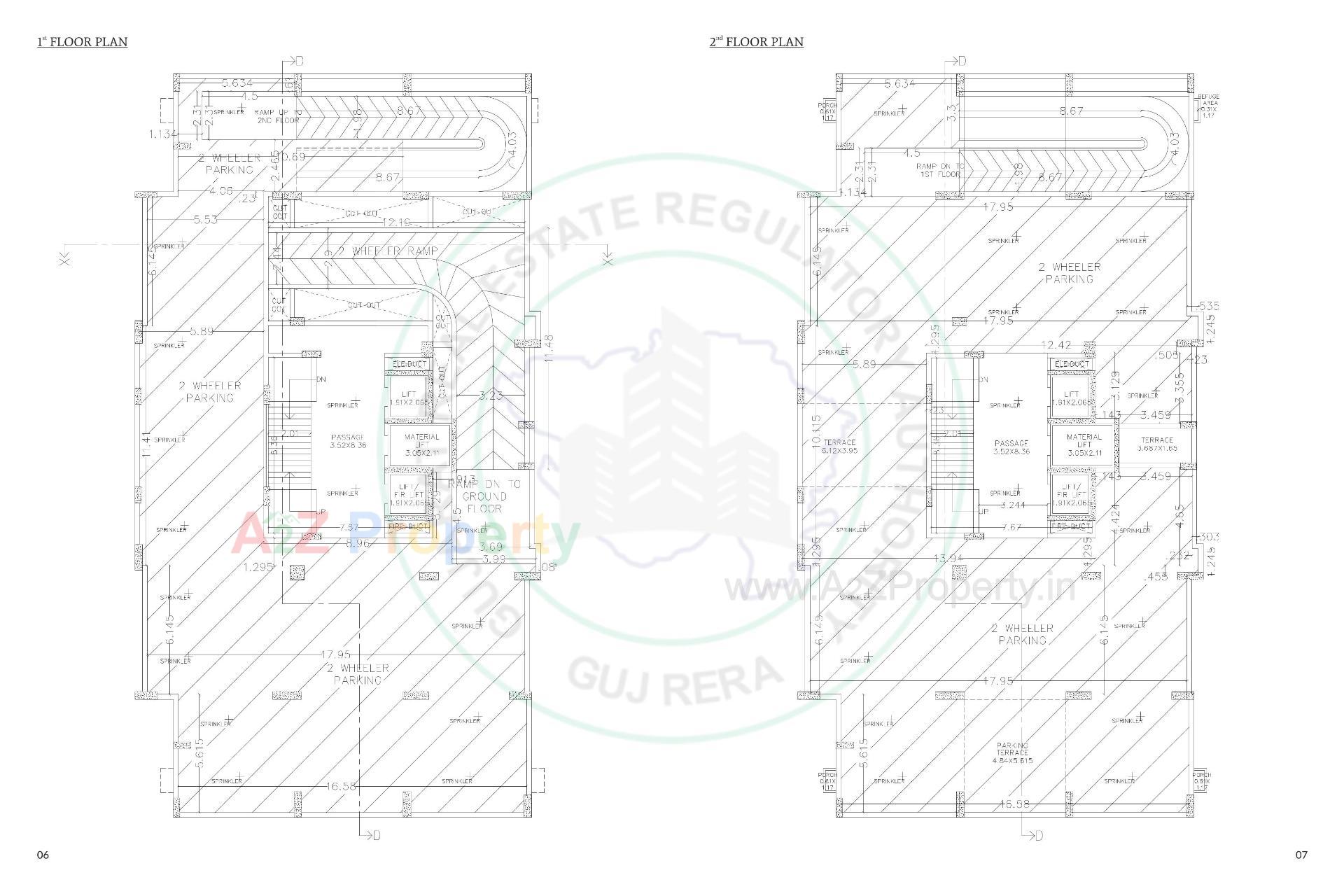 Layout of real estate project Unity 20 located at Mavdi, Rajkot, Gujarat