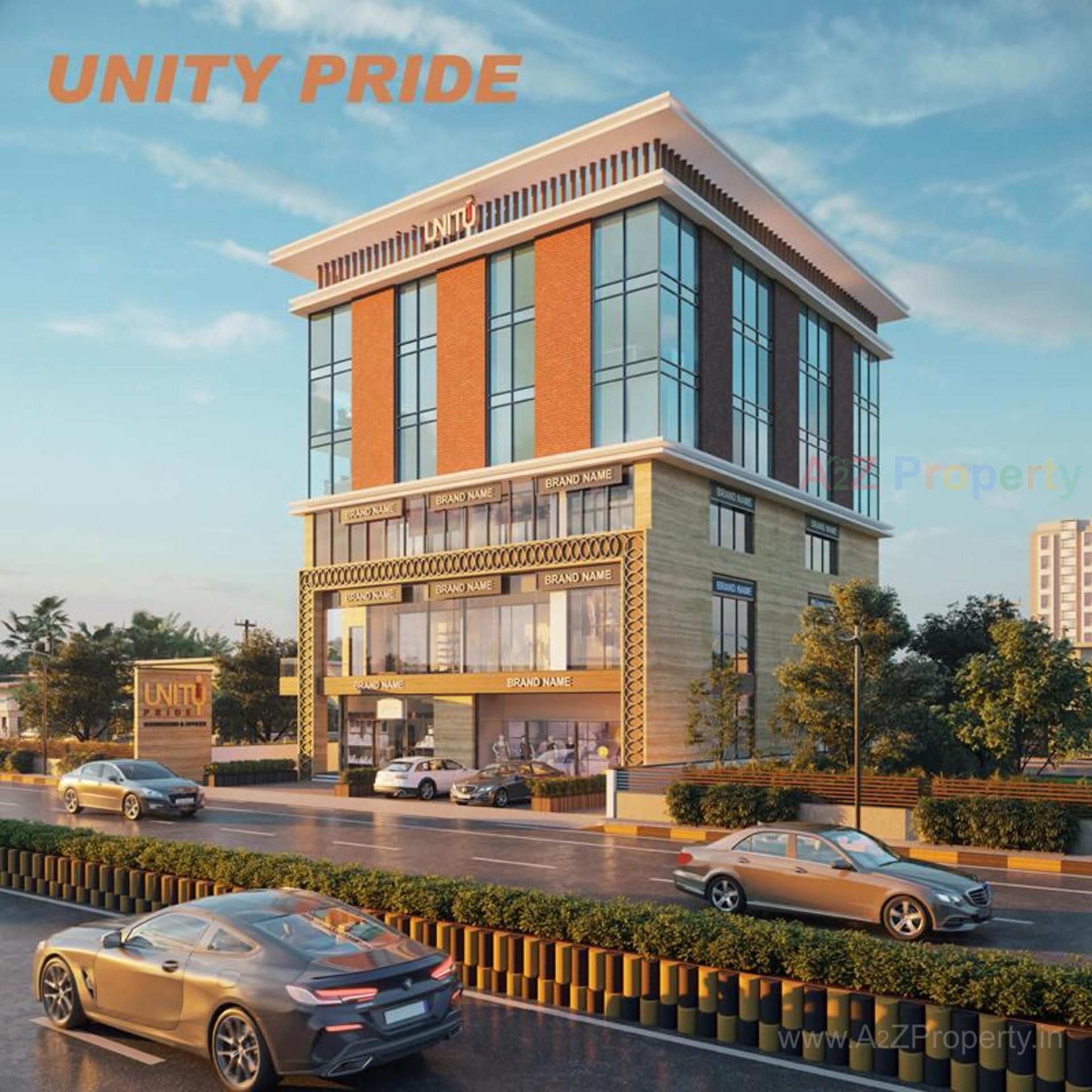 3D Elevation of real estate project Unity Pride located at Rajkot, Rajkot, Gujarat