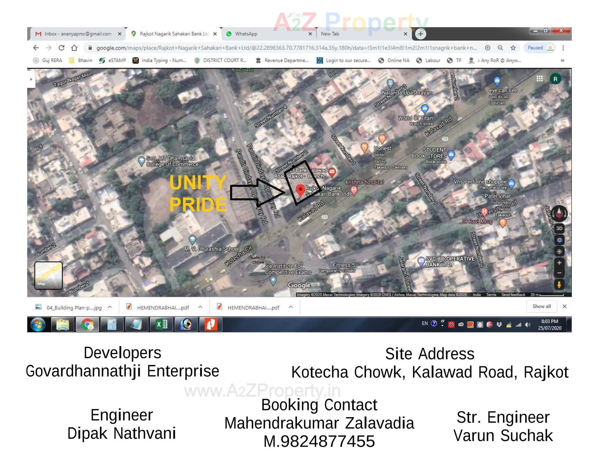  of real estate project Unity Pride located at Rajkot, Rajkot, Gujarat