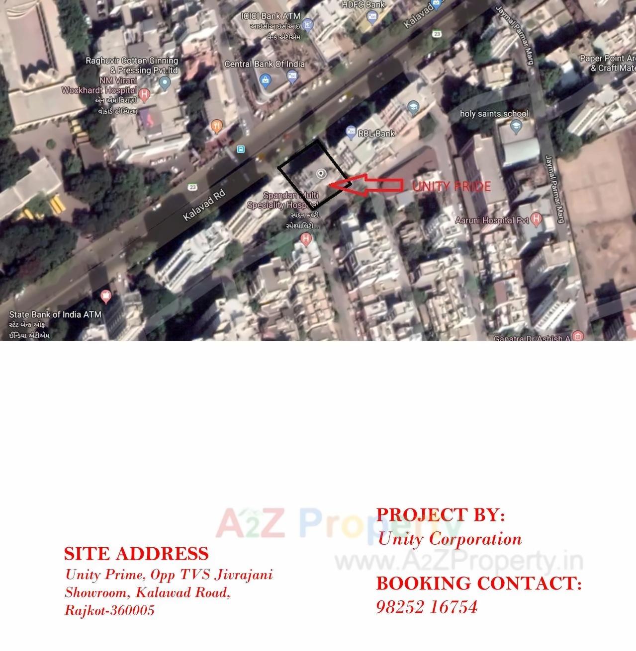 3D Elevation of real estate project Unity Prime located at Nanamava, Rajkot, Gujarat