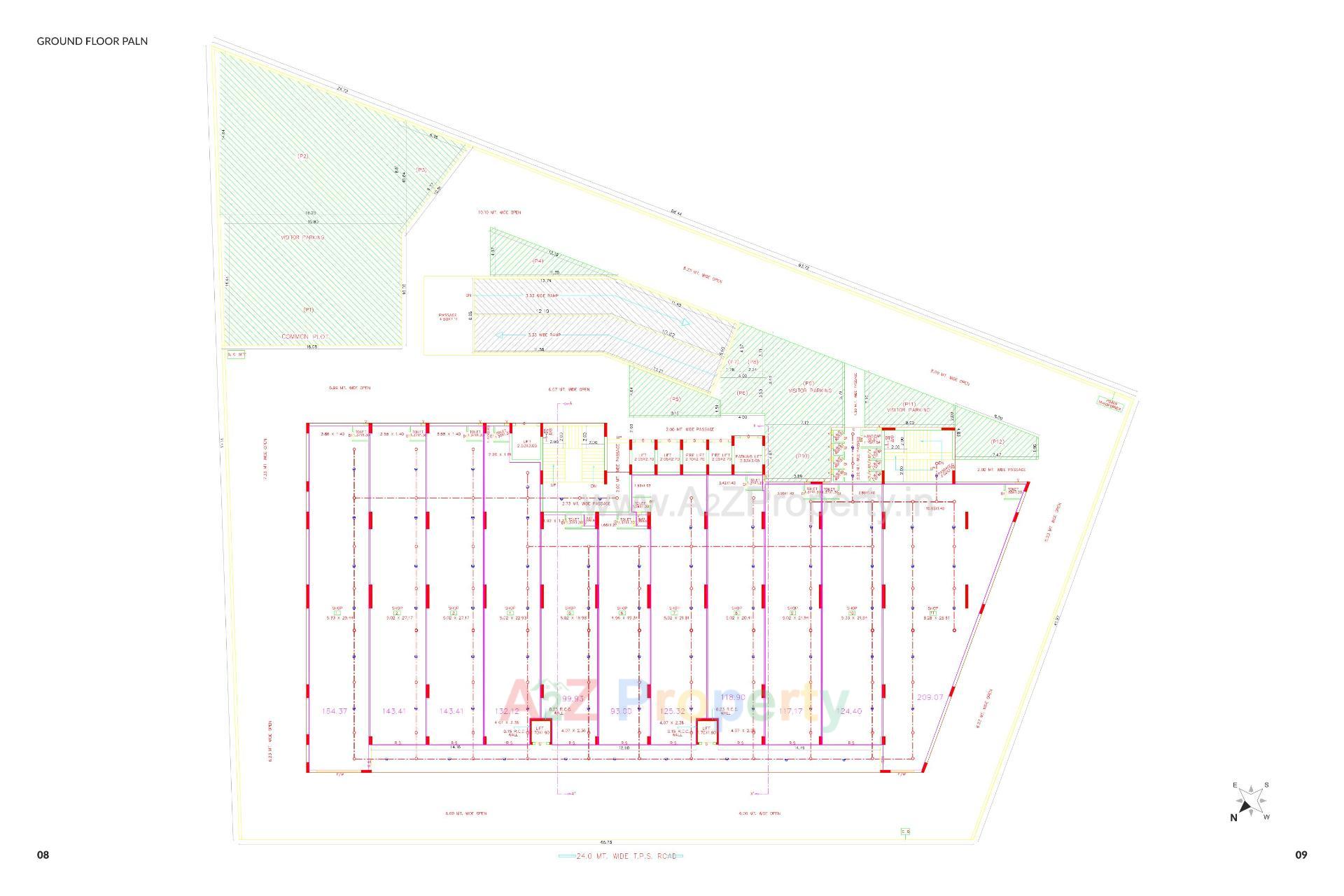 Layout of real estate project Unity Viral located at Rajkot, Rajkot, Gujarat