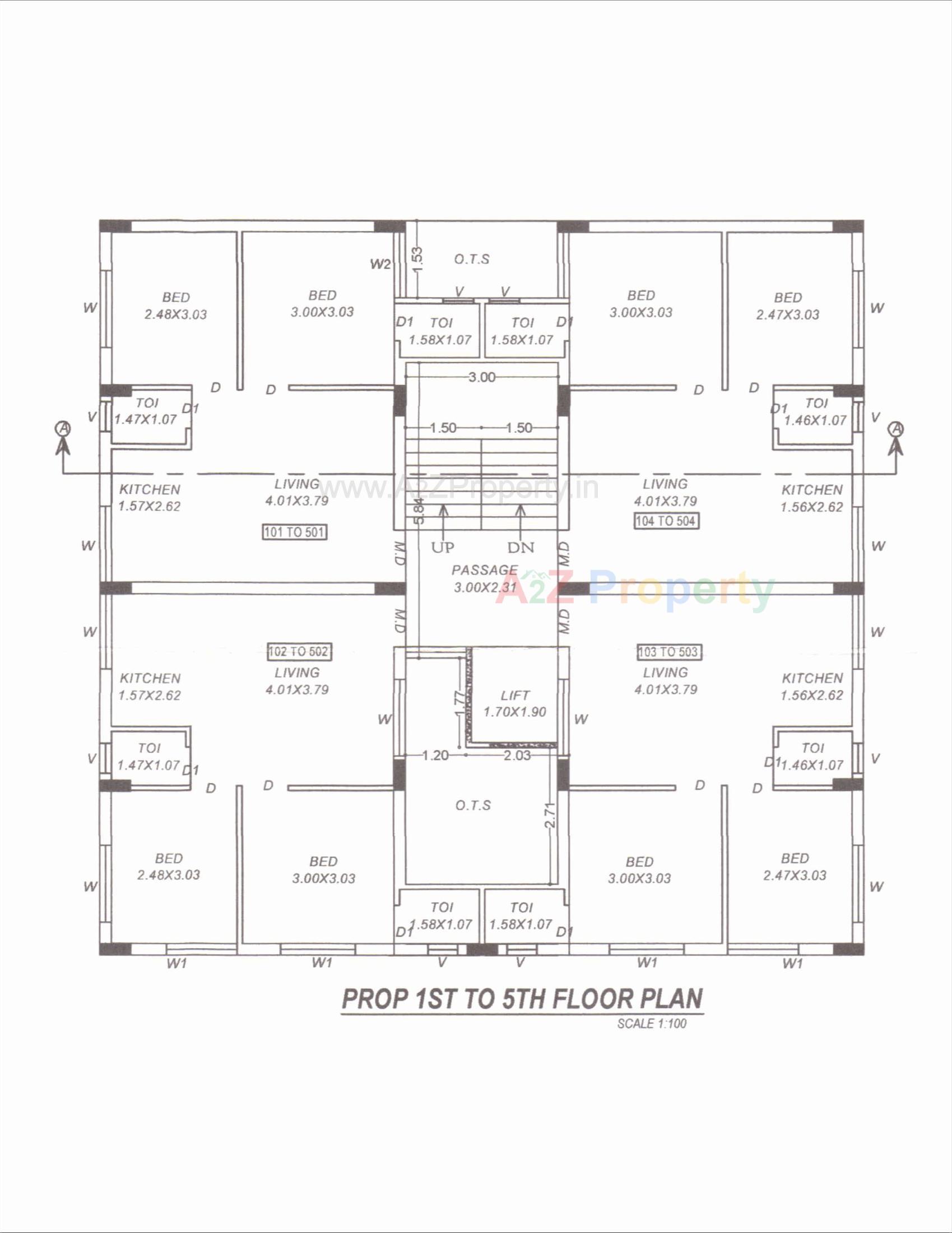 Layout of real estate project Upvan Heights located at Kothariya, Rajkot, Gujarat