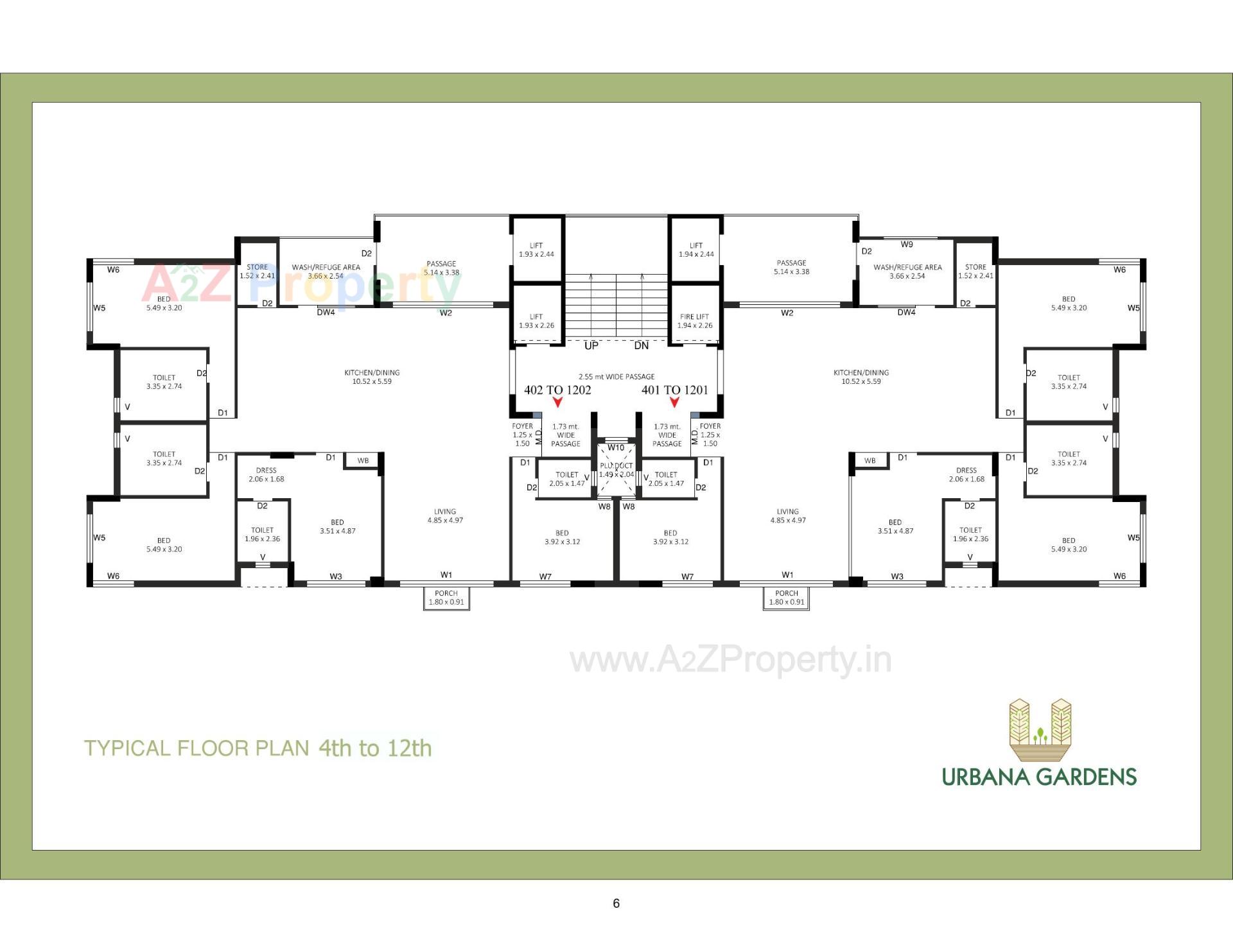 Layout of real estate project Urbana Gardens located at Motamava, Rajkot, Gujarat