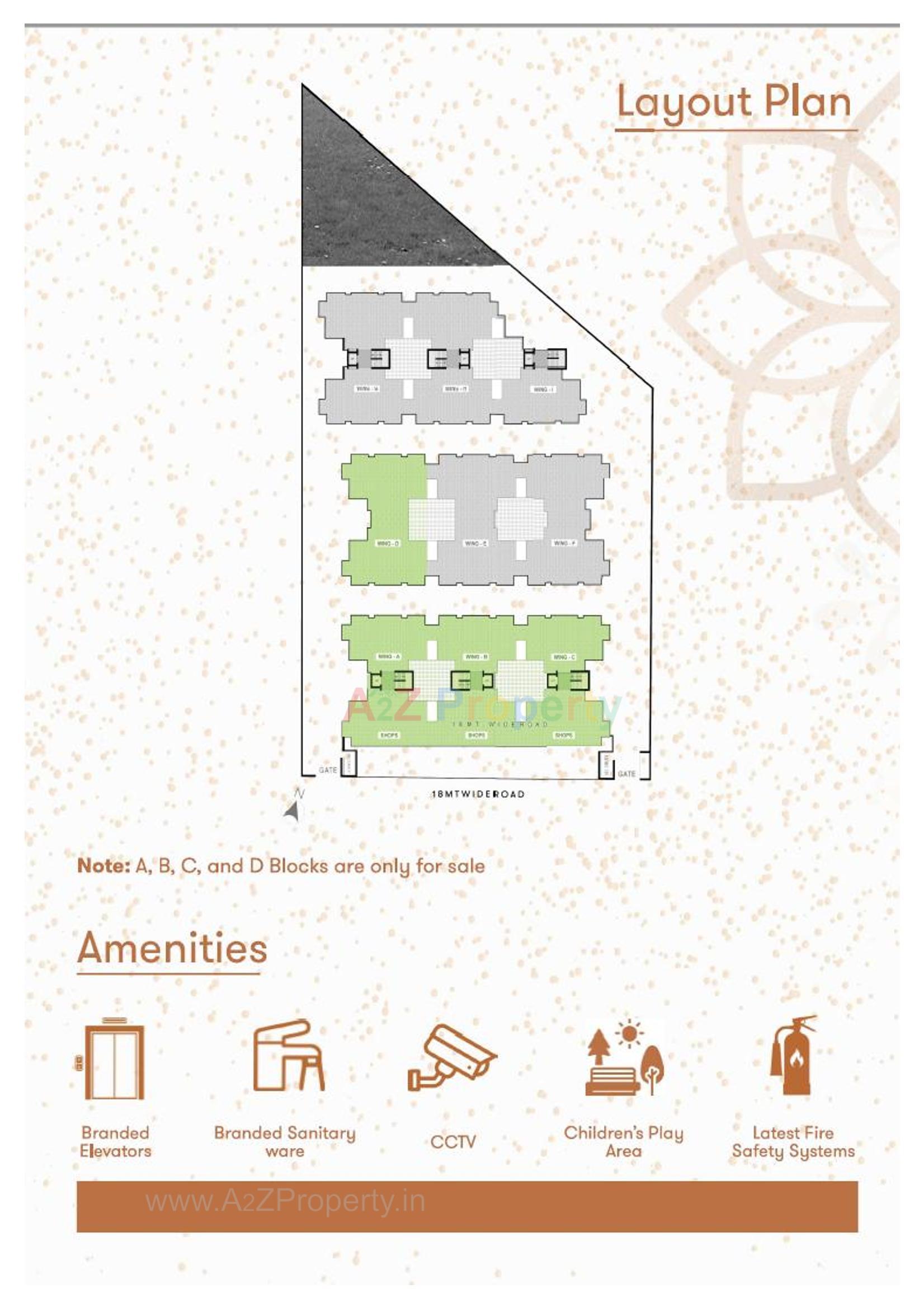 Layout of real estate project Utkarsh Residency located at Ronki, Rajkot, Gujarat