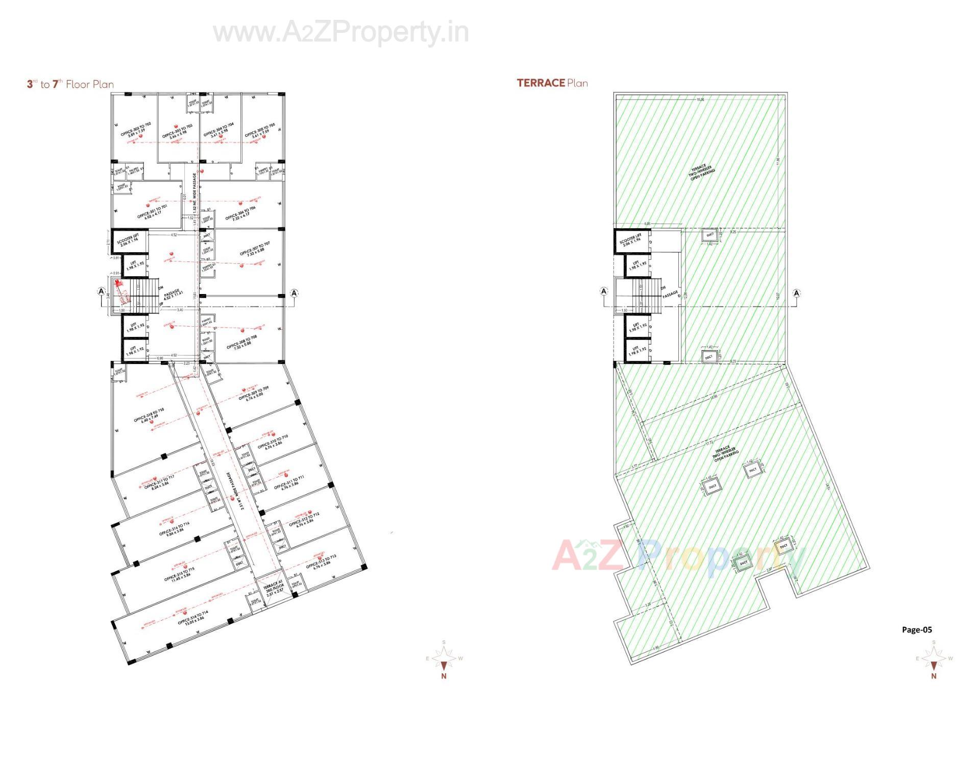 Layout of real estate project Utsaav Corporate Park located at Nanamava, Rajkot, Gujarat