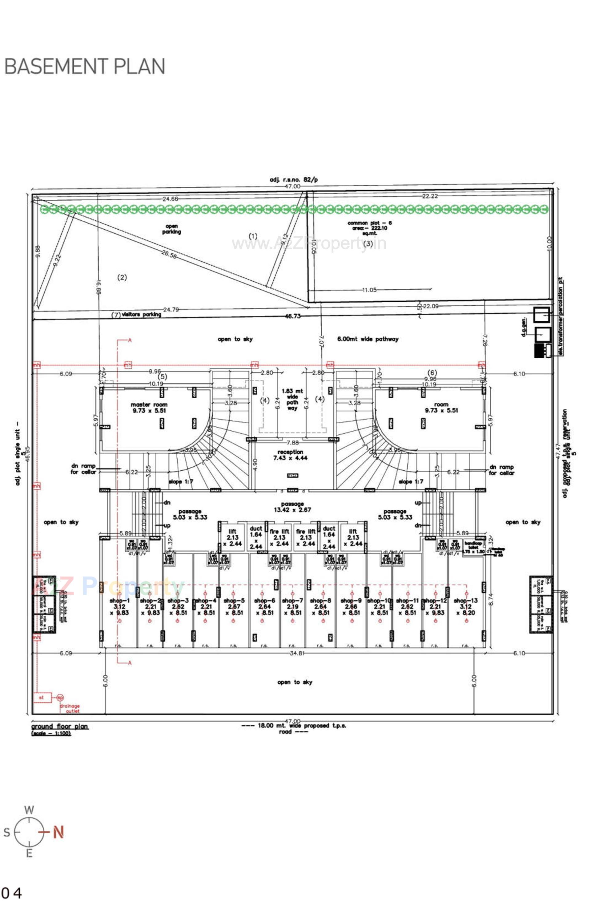 Layout of real estate project Utsav Landmark located at Para-pipaliya, Rajkot, Gujarat
