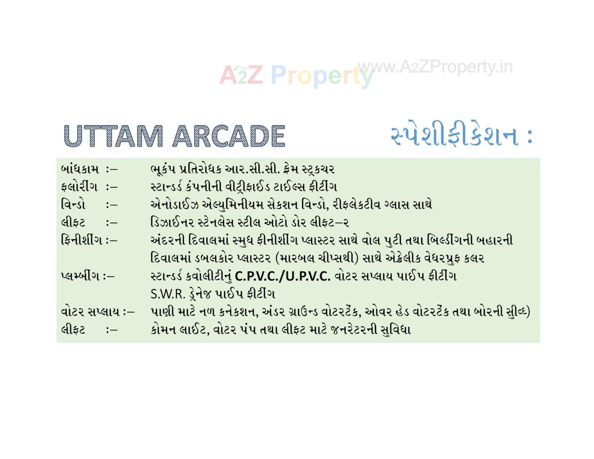  of real estate project Uttam Arcade located at Nanamava, Rajkot, Gujarat