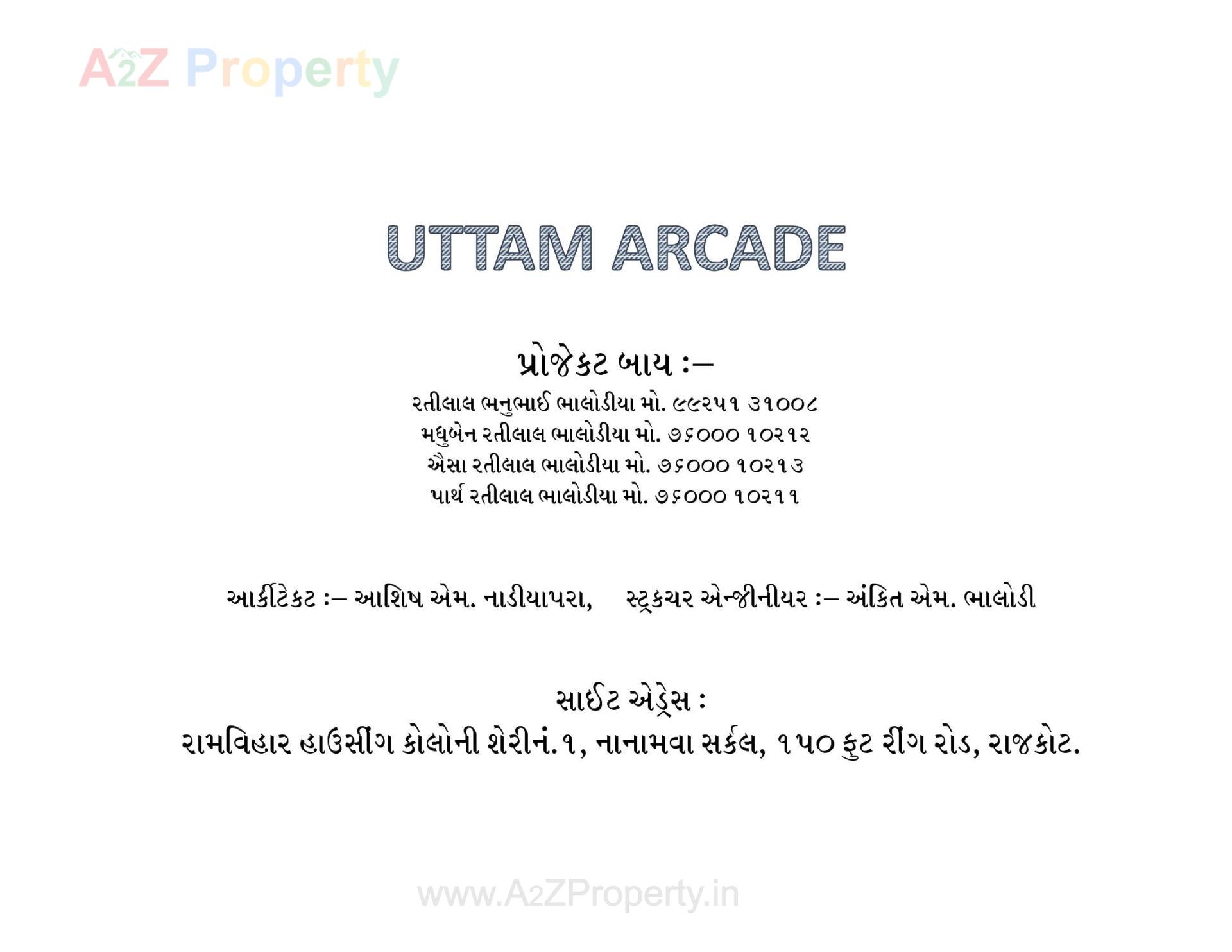  of real estate project Uttam Arcade located at Nanamava, Rajkot, Gujarat