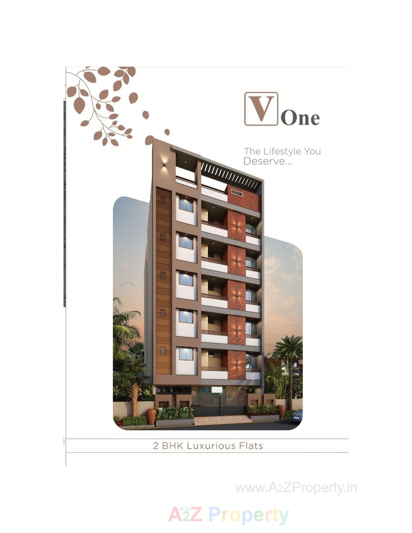 3D Elevation of real estate project V One located at Raiya, Rajkot, Gujarat