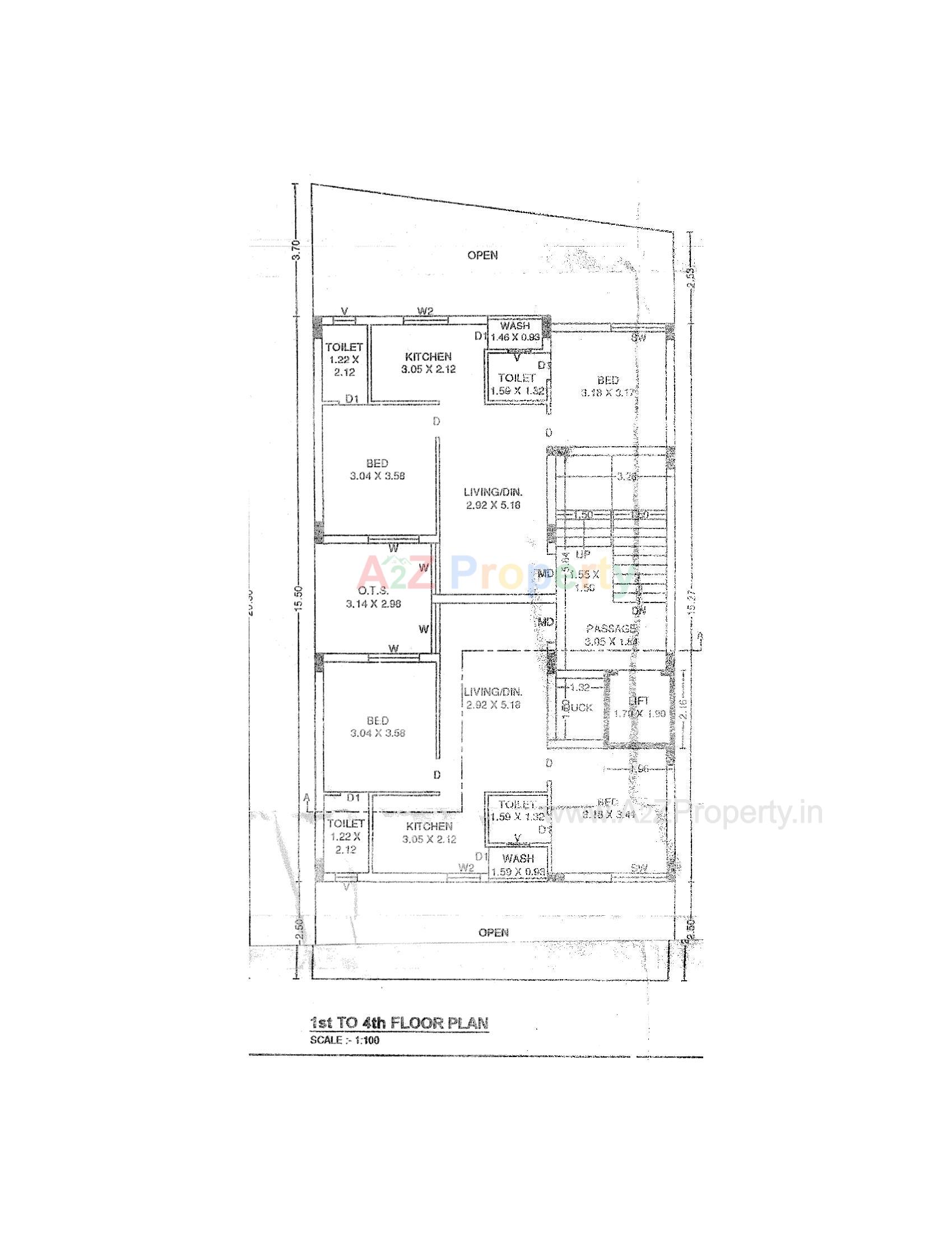 Layout of real estate project V One located at Raiya, Rajkot, Gujarat