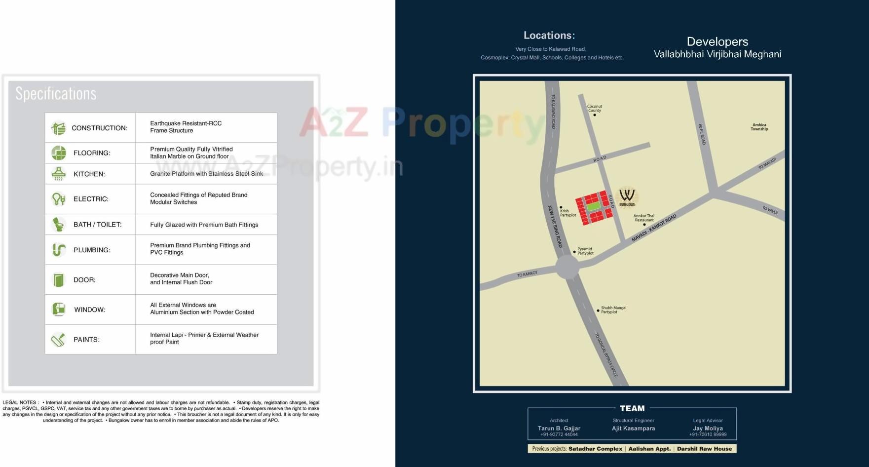  of real estate project V Bunglows located at Mavdi, Rajkot, Gujarat