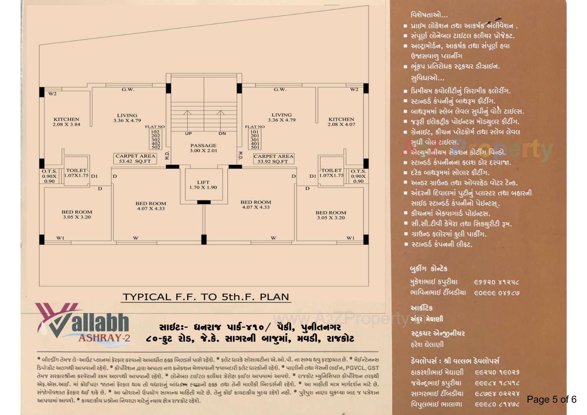  of real estate project Vallabh Ashray located at Mavdi, Rajkot, Gujarat