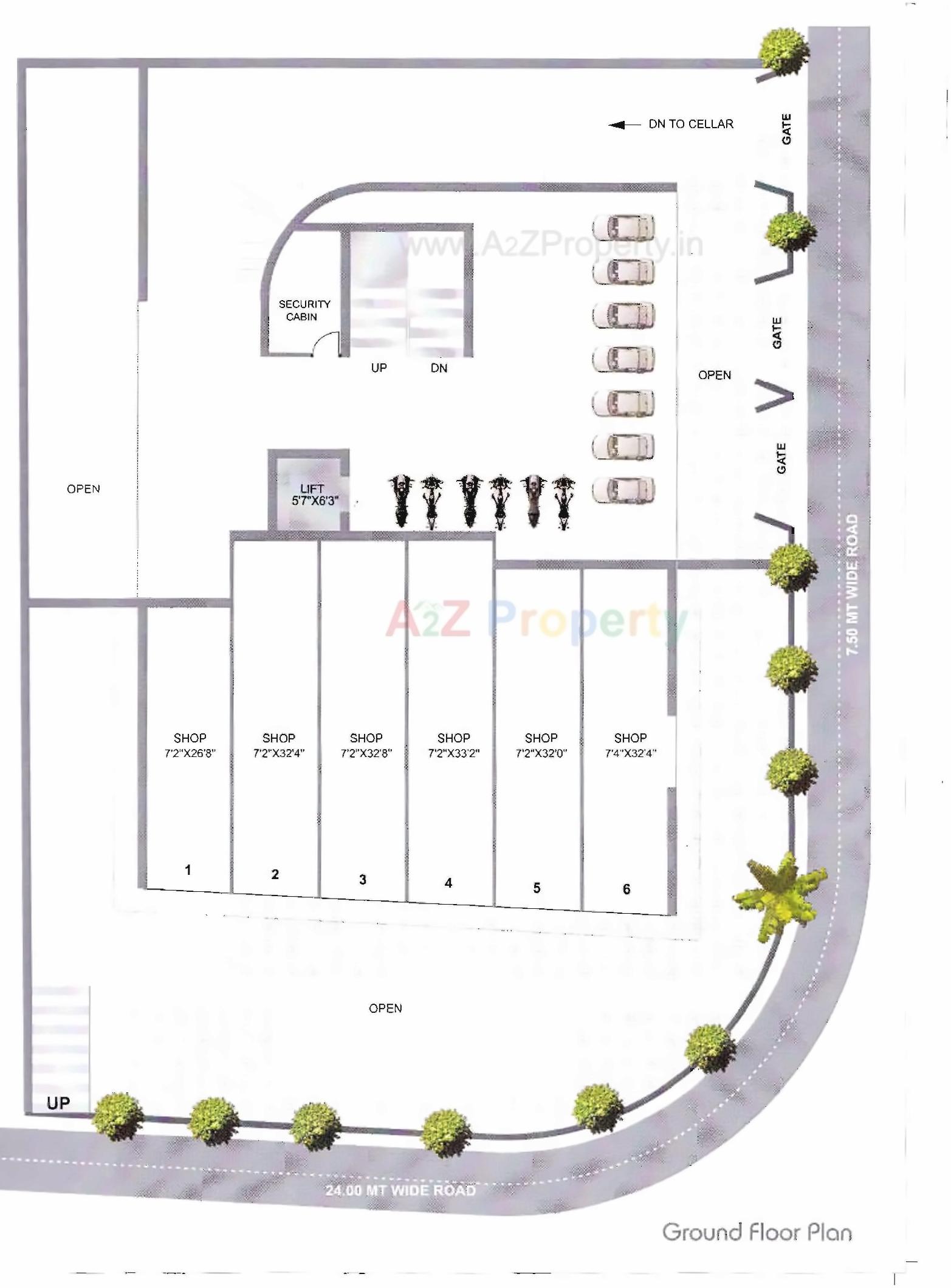 Layout of real estate project Vallabhashray located at Rajkot, Rajkot, Gujarat