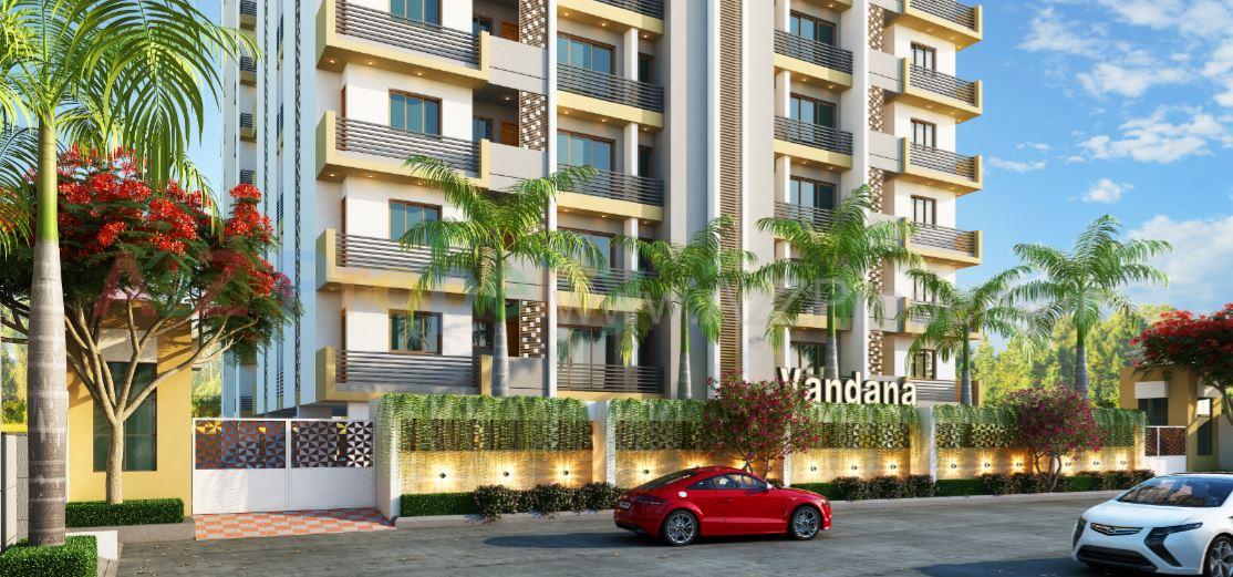 3D Elevation of real estate project Vandana Heritage located at Rajkot, Rajkot, Gujarat