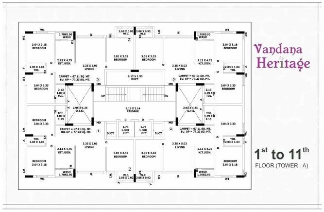  of real estate project Vandana Heritage located at Rajkot, Rajkot, Gujarat