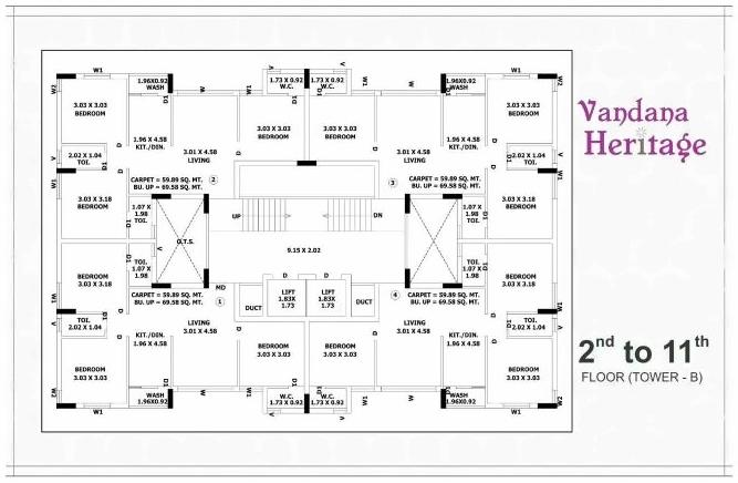  of real estate project Vandana Heritage located at Rajkot, Rajkot, Gujarat