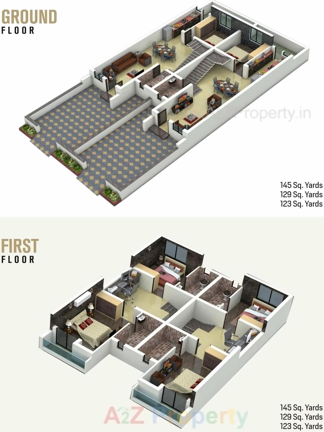 Layout of real estate project Vardhman Villa located at Ghanteshwar, Rajkot, Gujarat