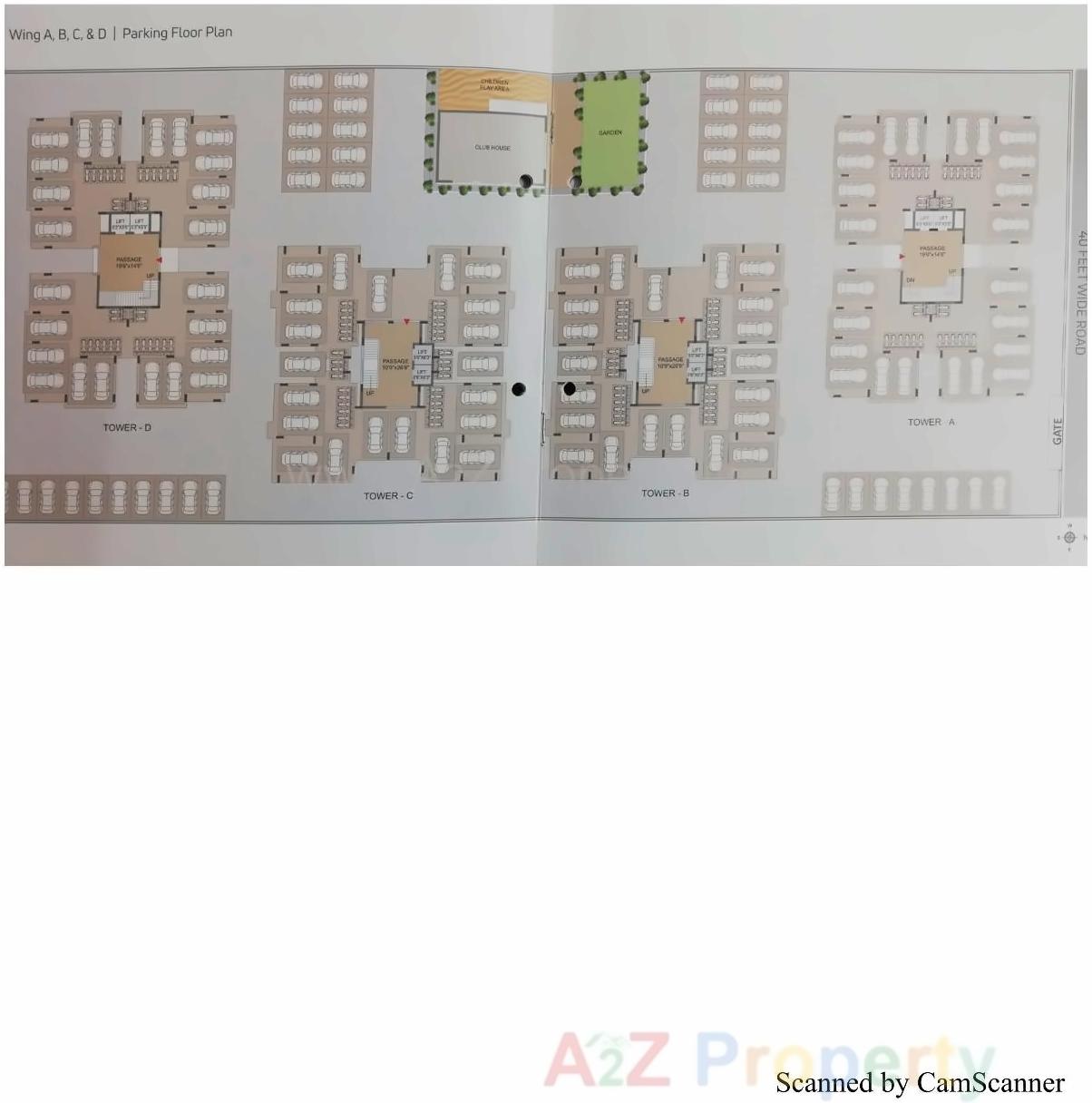 Layout of real estate project Vasant Avenue located at Mavdi, Rajkot, Gujarat
