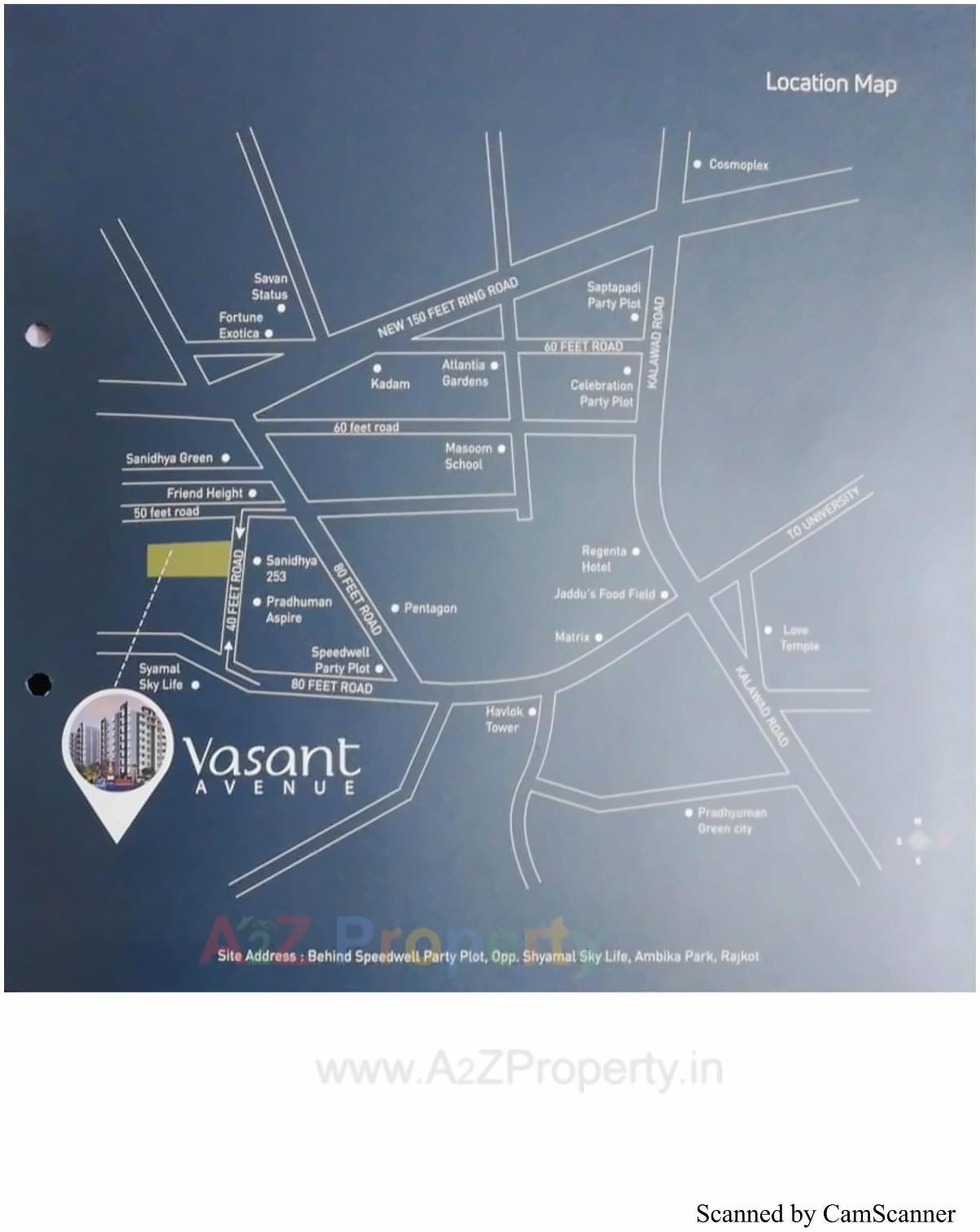  of real estate project Vasant Avenue located at Mavdi, Rajkot, Gujarat