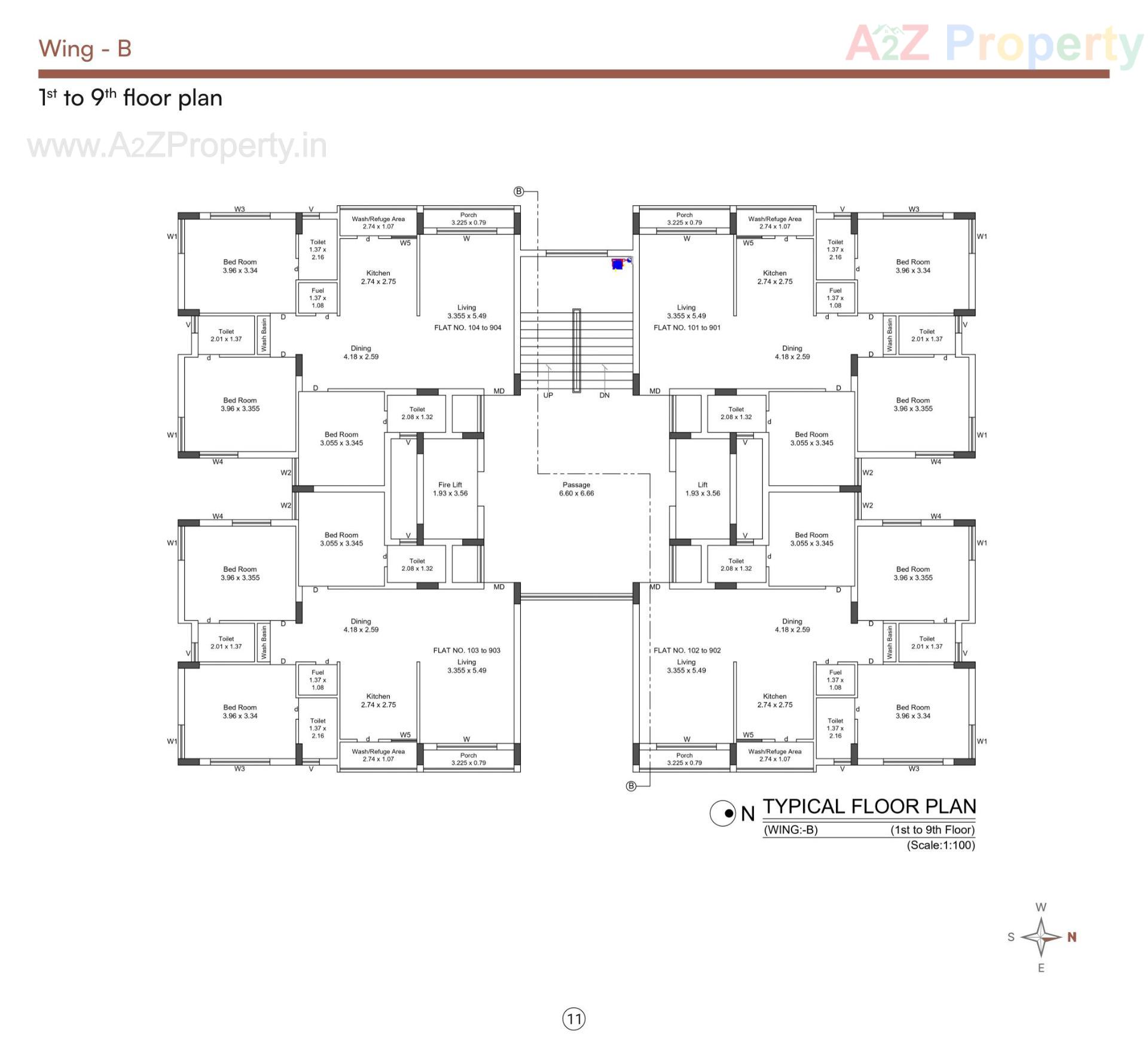 Layout of real estate project Vasant Iconic located at Mavdi, Rajkot, Gujarat