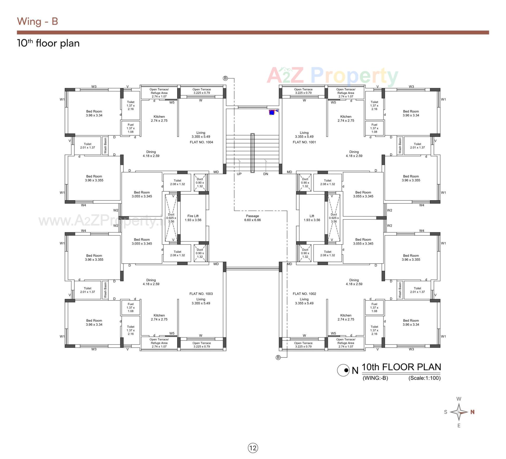 Layout of real estate project Vasant Iconic located at Mavdi, Rajkot, Gujarat
