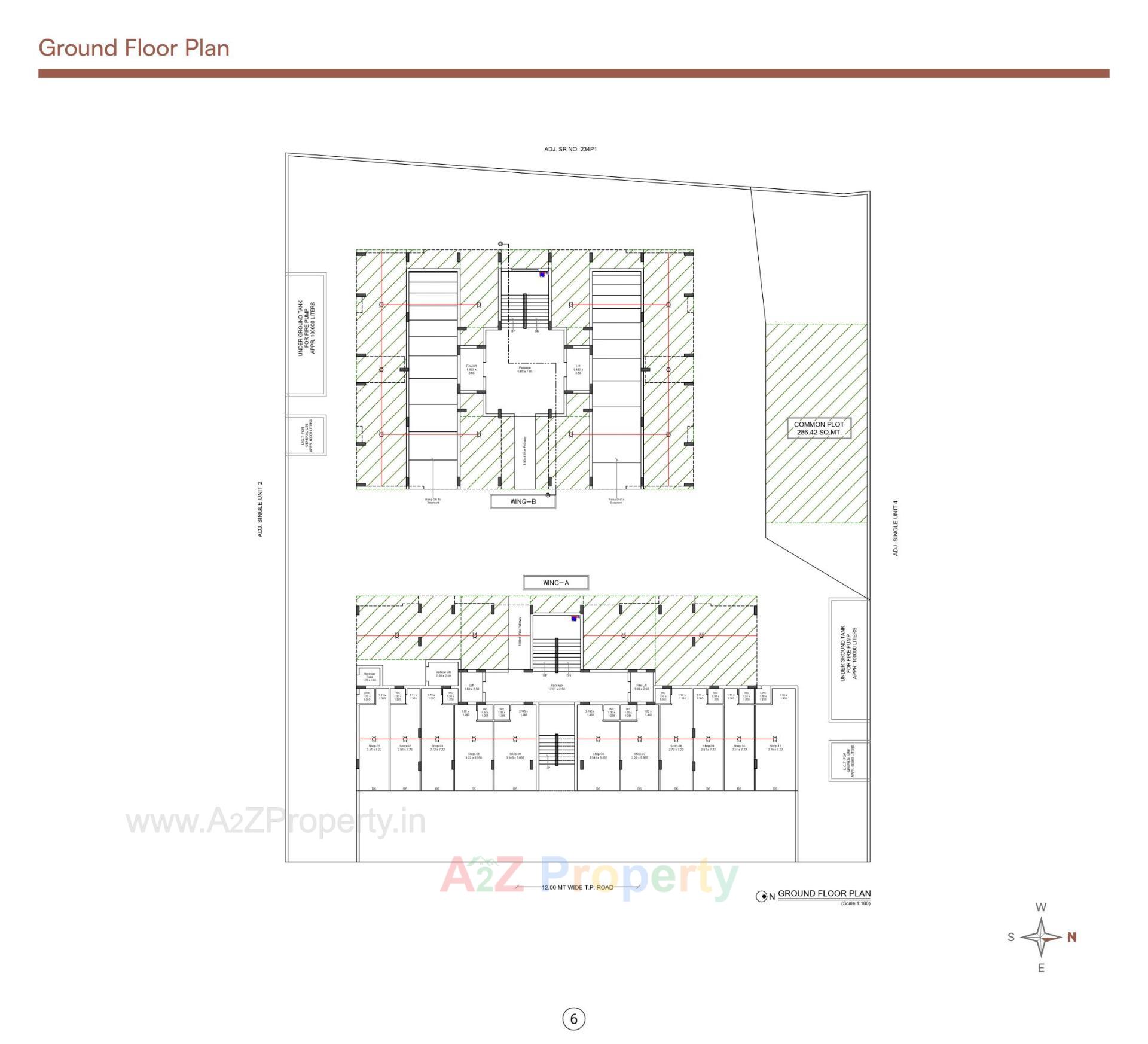 Layout of real estate project Vasant Iconic located at Mavdi, Rajkot, Gujarat