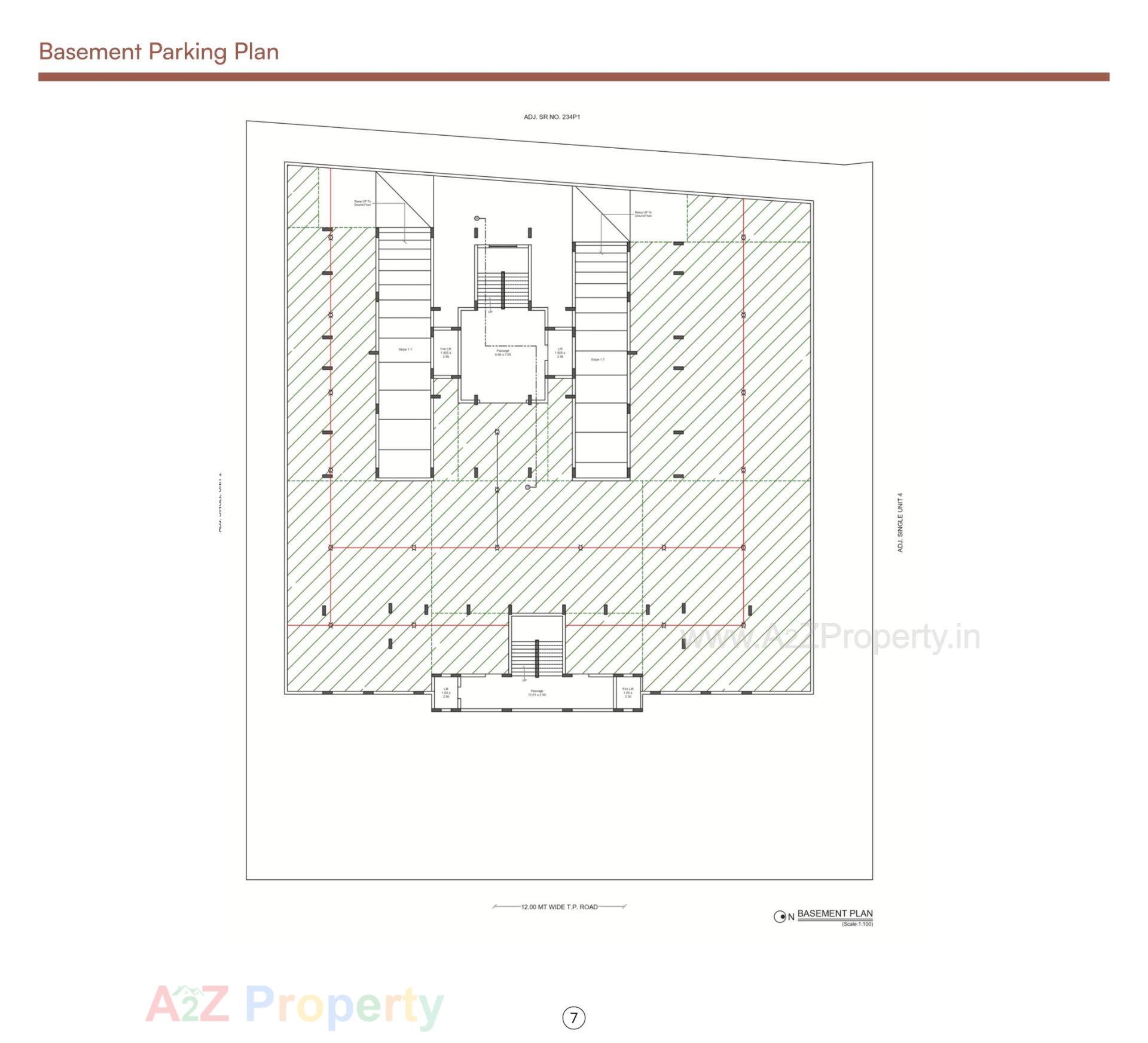 Layout of real estate project Vasant Iconic located at Mavdi, Rajkot, Gujarat