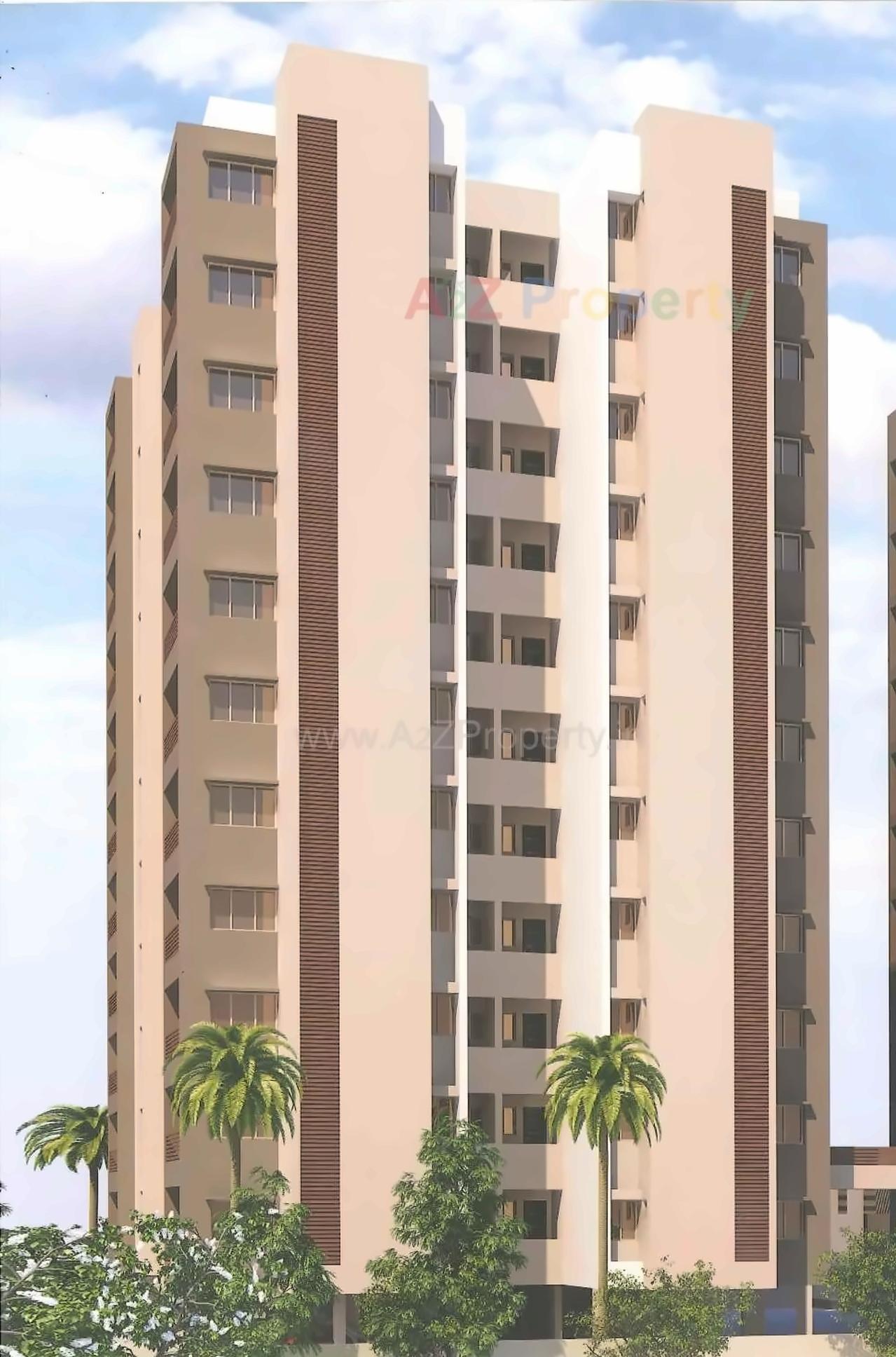 3D Elevation of real estate project Vasant Malhar located at Raiya, Rajkot, Gujarat