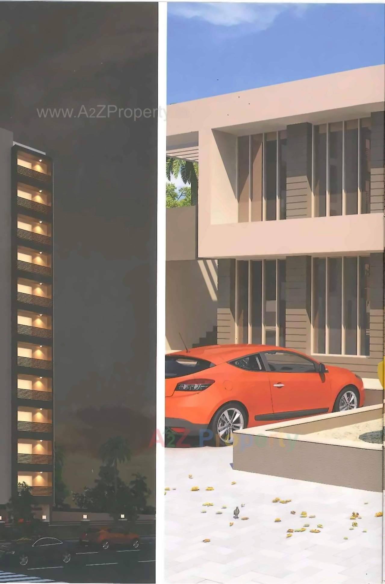 3D Elevation of real estate project Vasant Malhar located at Raiya, Rajkot, Gujarat