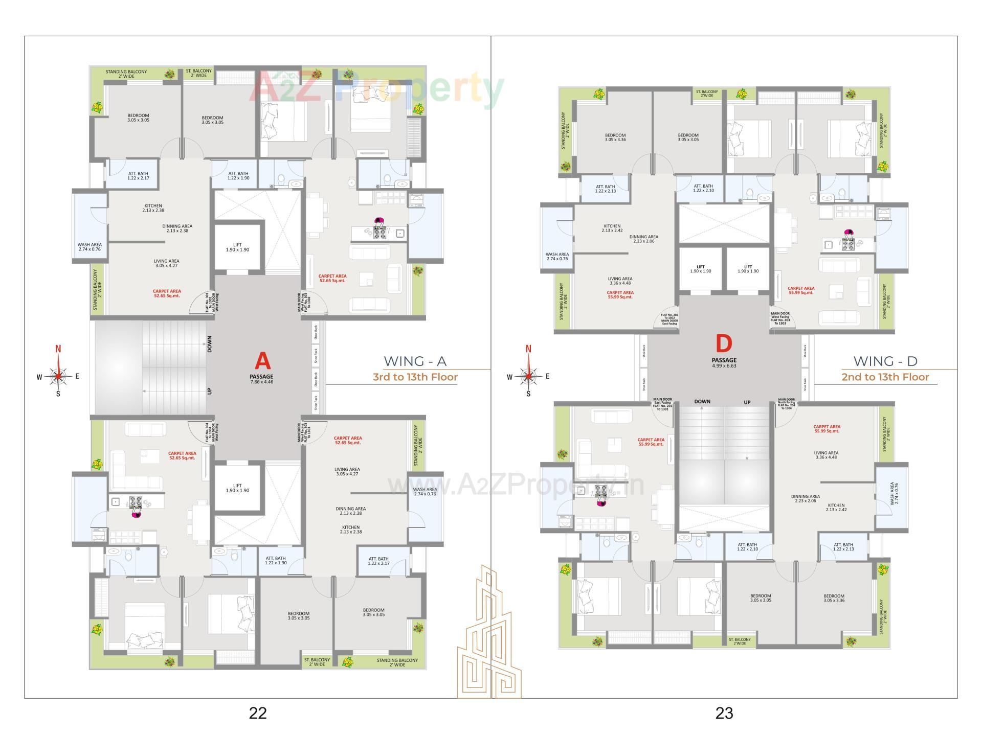 Layout of real estate project Vastu Shilp located at Mavdi, Rajkot, Gujarat