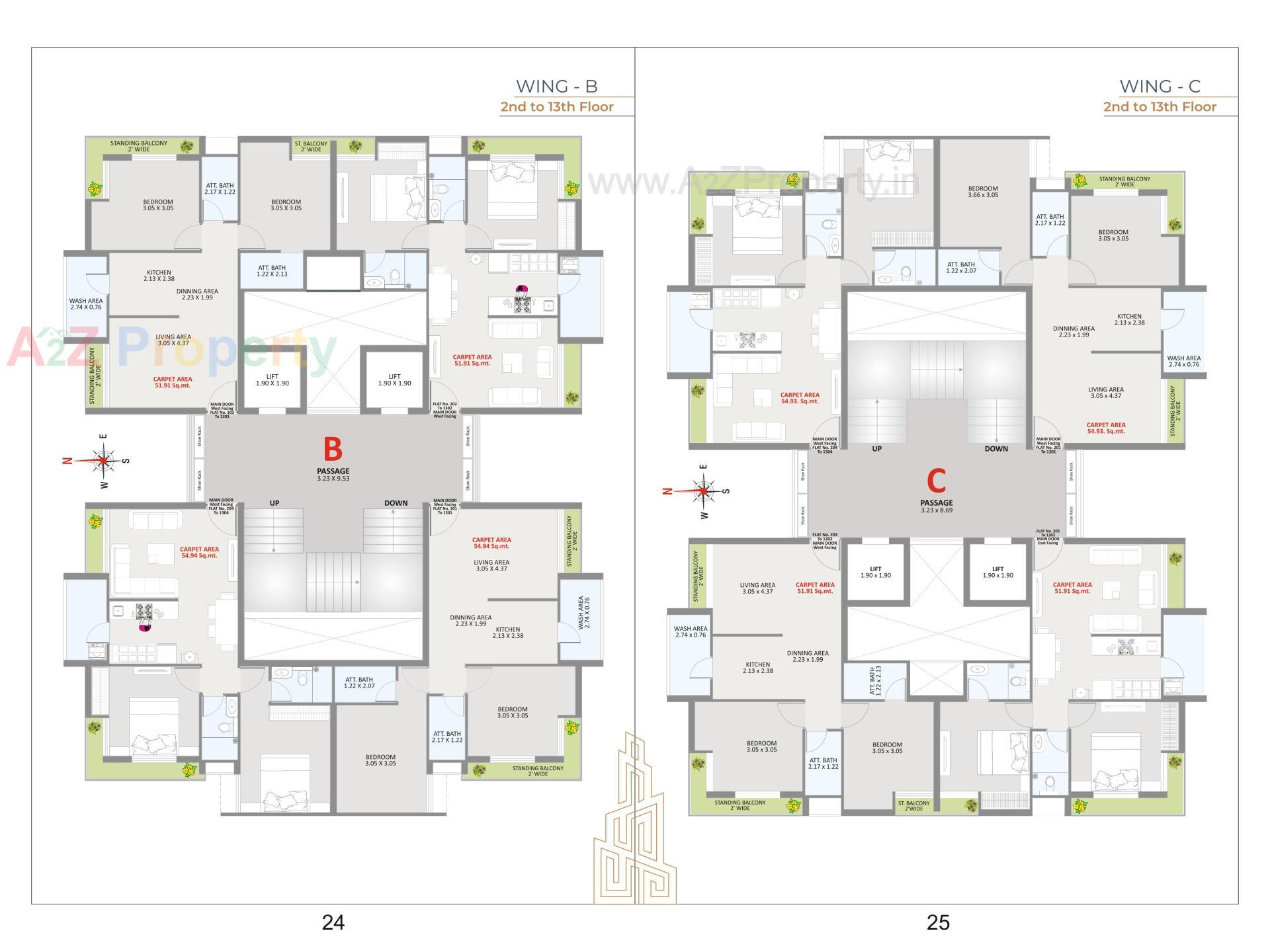 Layout of real estate project Vastu Shilp located at Mavdi, Rajkot, Gujarat